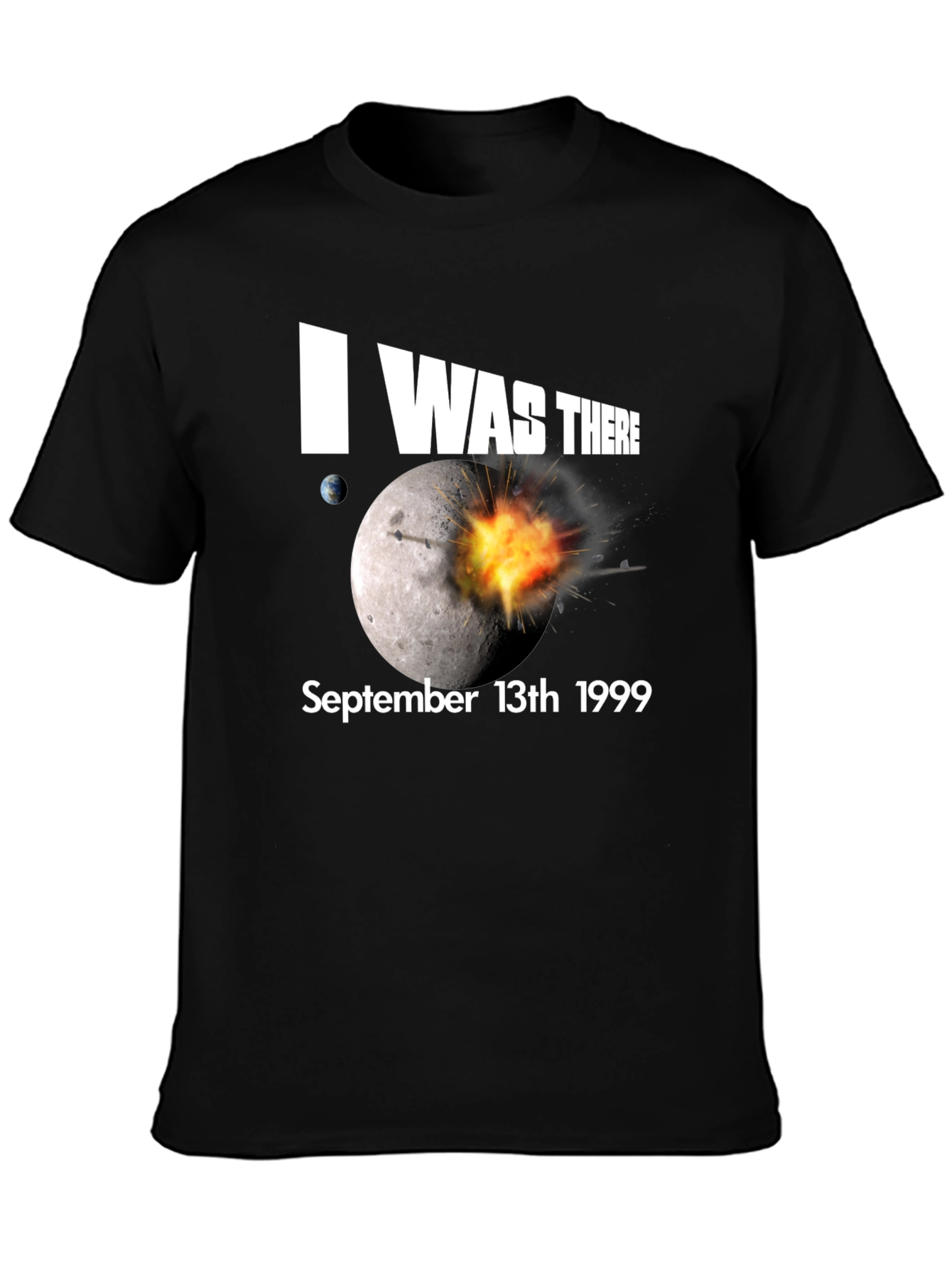 Black I Was There Moon Blast T-Shirt view 3