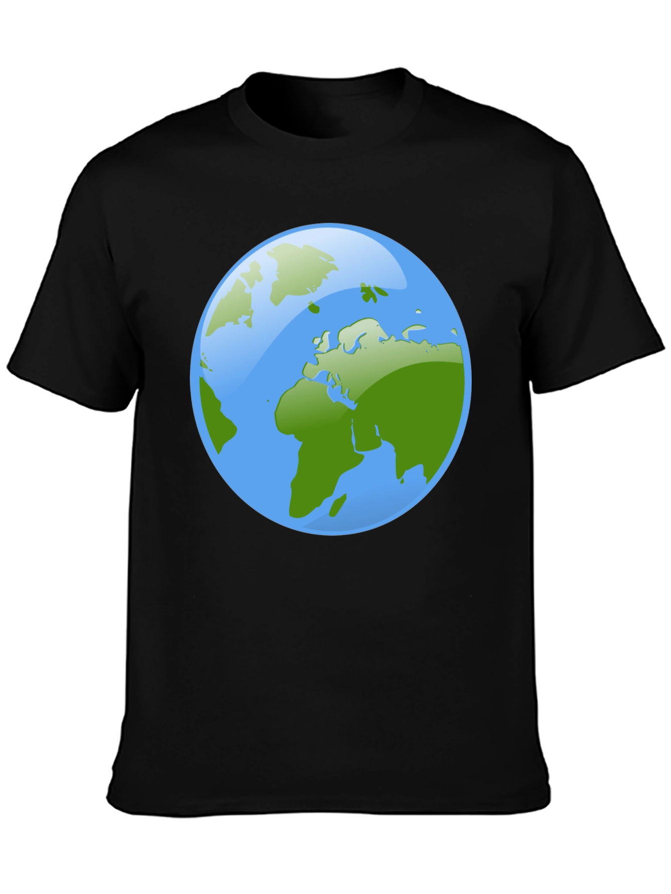 Black Earth Graphic Black T-Shirt view 3