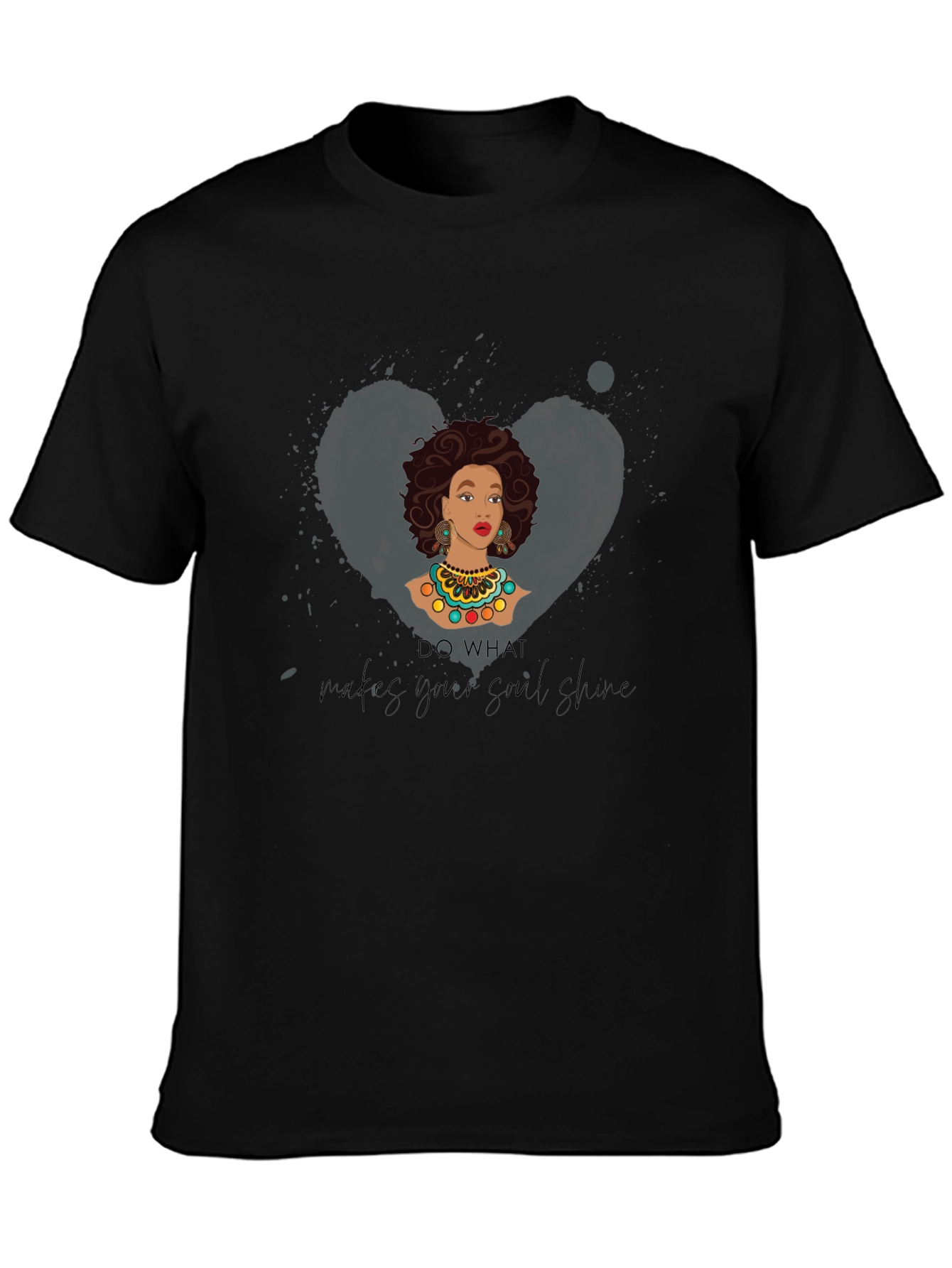 Black Empowered Soul Shine Graphic Tee view 3