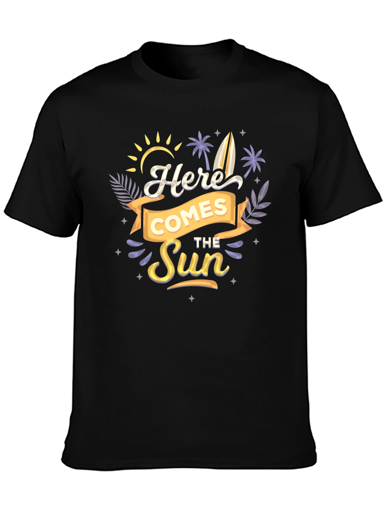 Black Here Comes The Sun Graphic Tee view 3