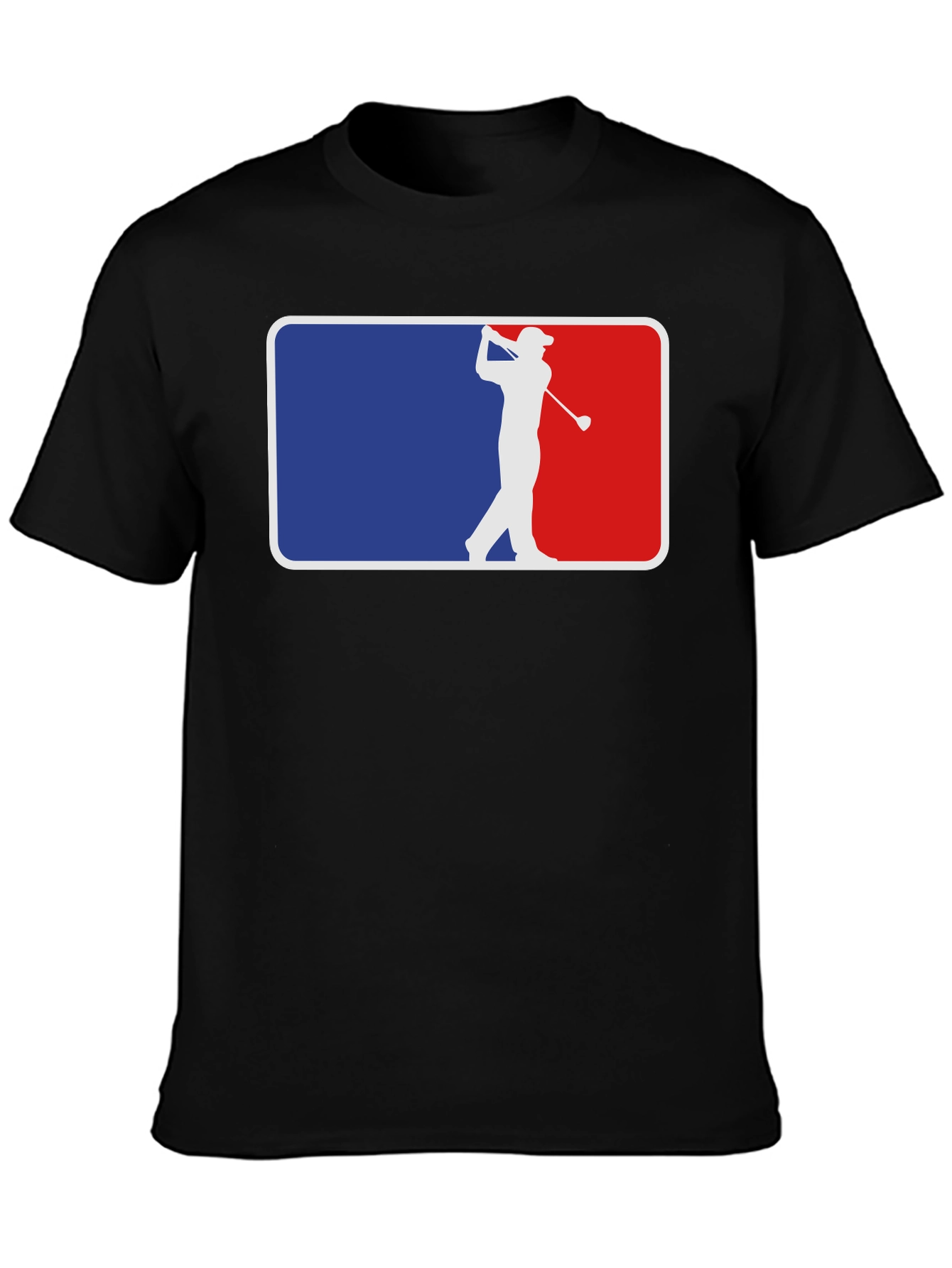 Black Golf Silhouette Graphic Tee - Classic Style view 3