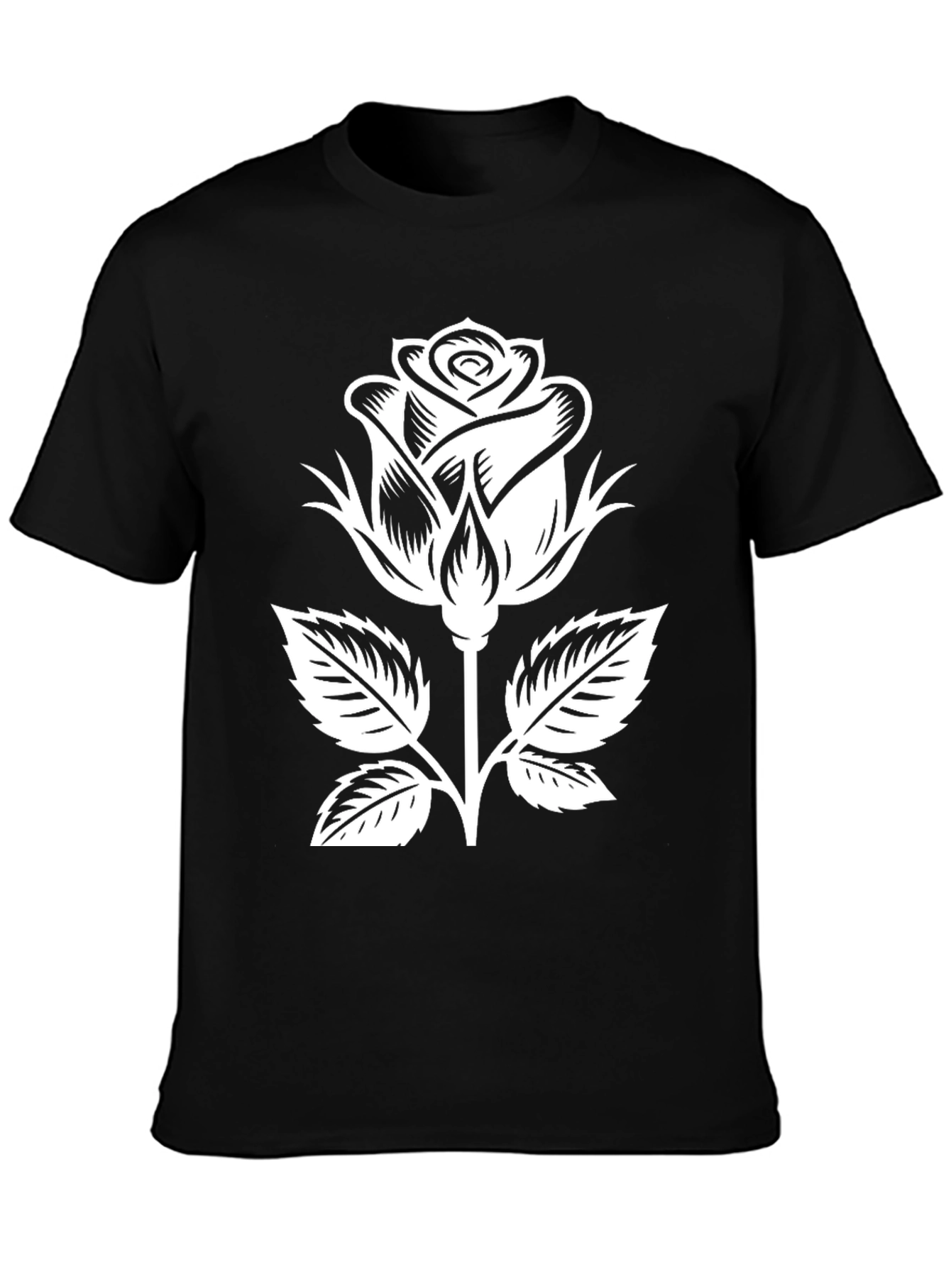 Black Black Rose Graphic T-Shirt view 3