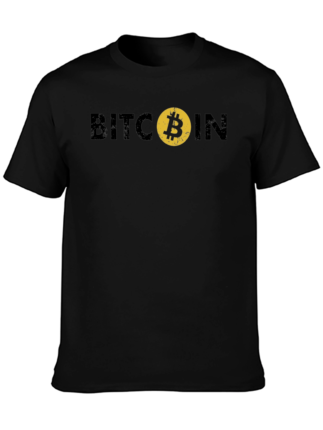 Black Bitcoin Graphic Tee - Crypto Fashion view 3