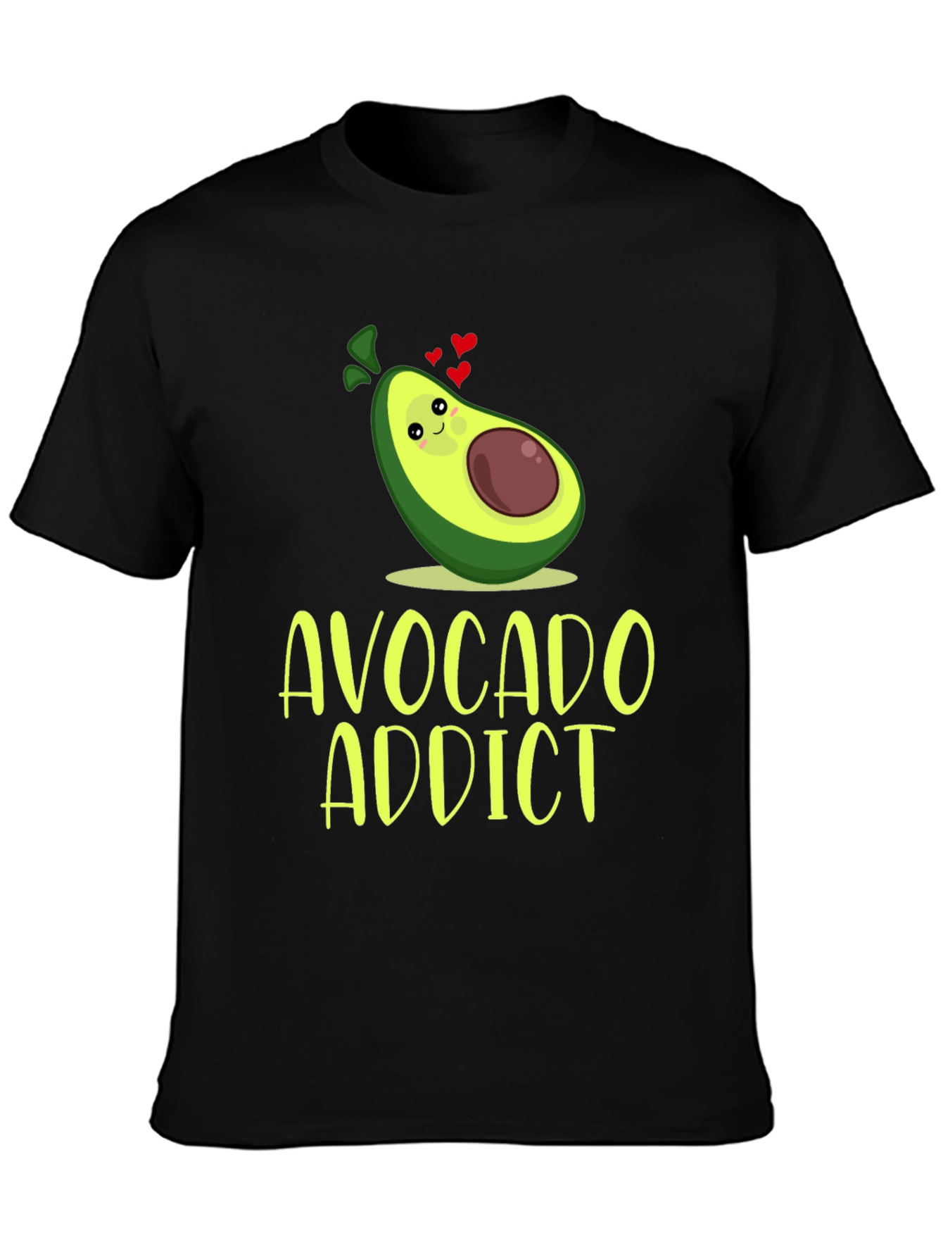 Black Avocado Addict Graphic Tee - Cute & Comfy view 3