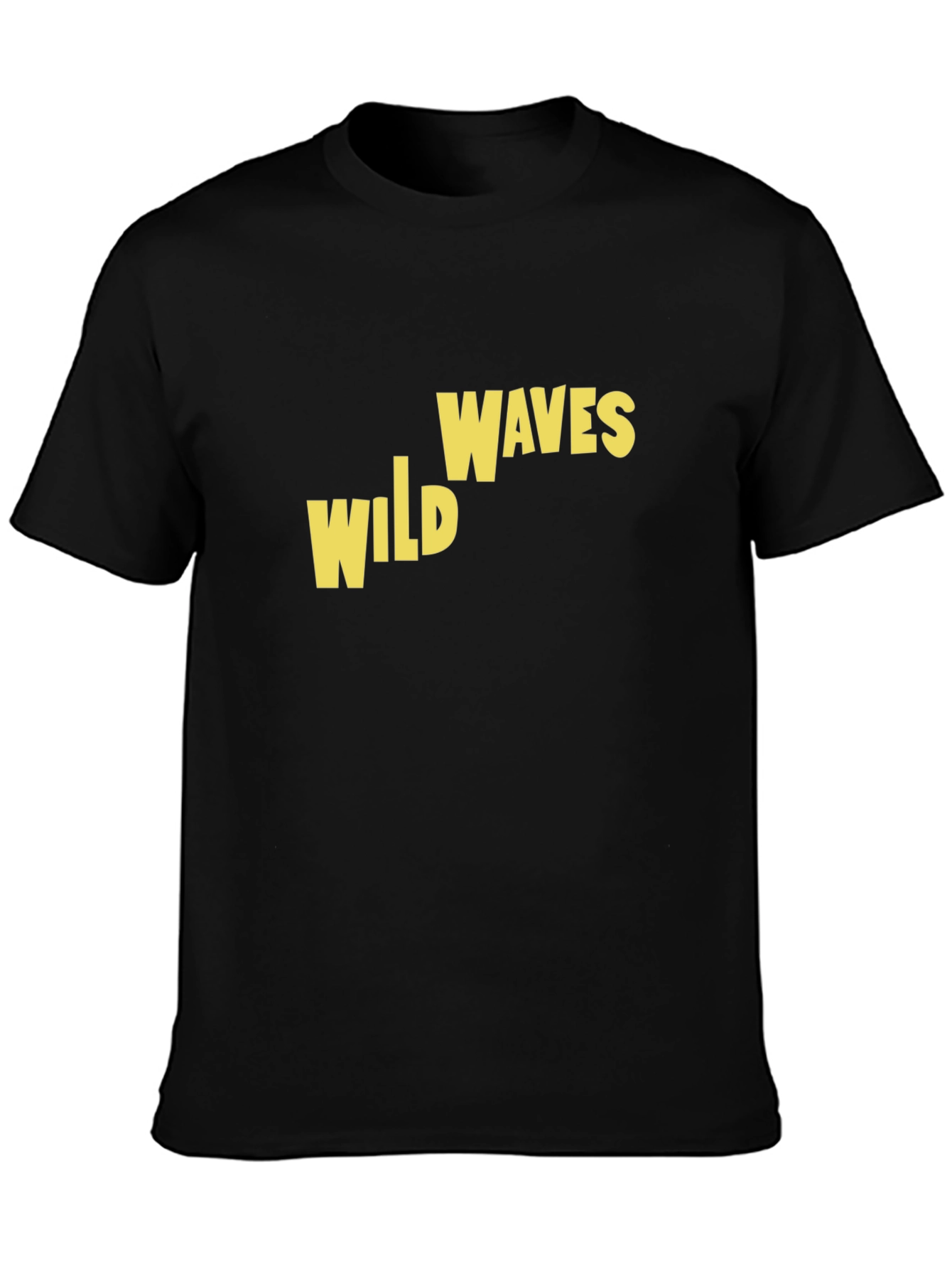 Black Wild Waves Graphic Tee - Retro Summer Vibes view 3