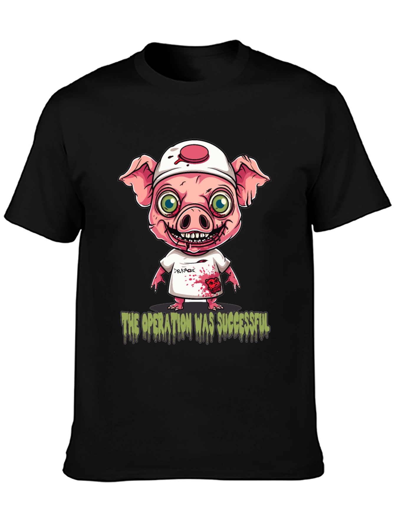 Black Operation Successful Pig Doctor T-Shirt view 3