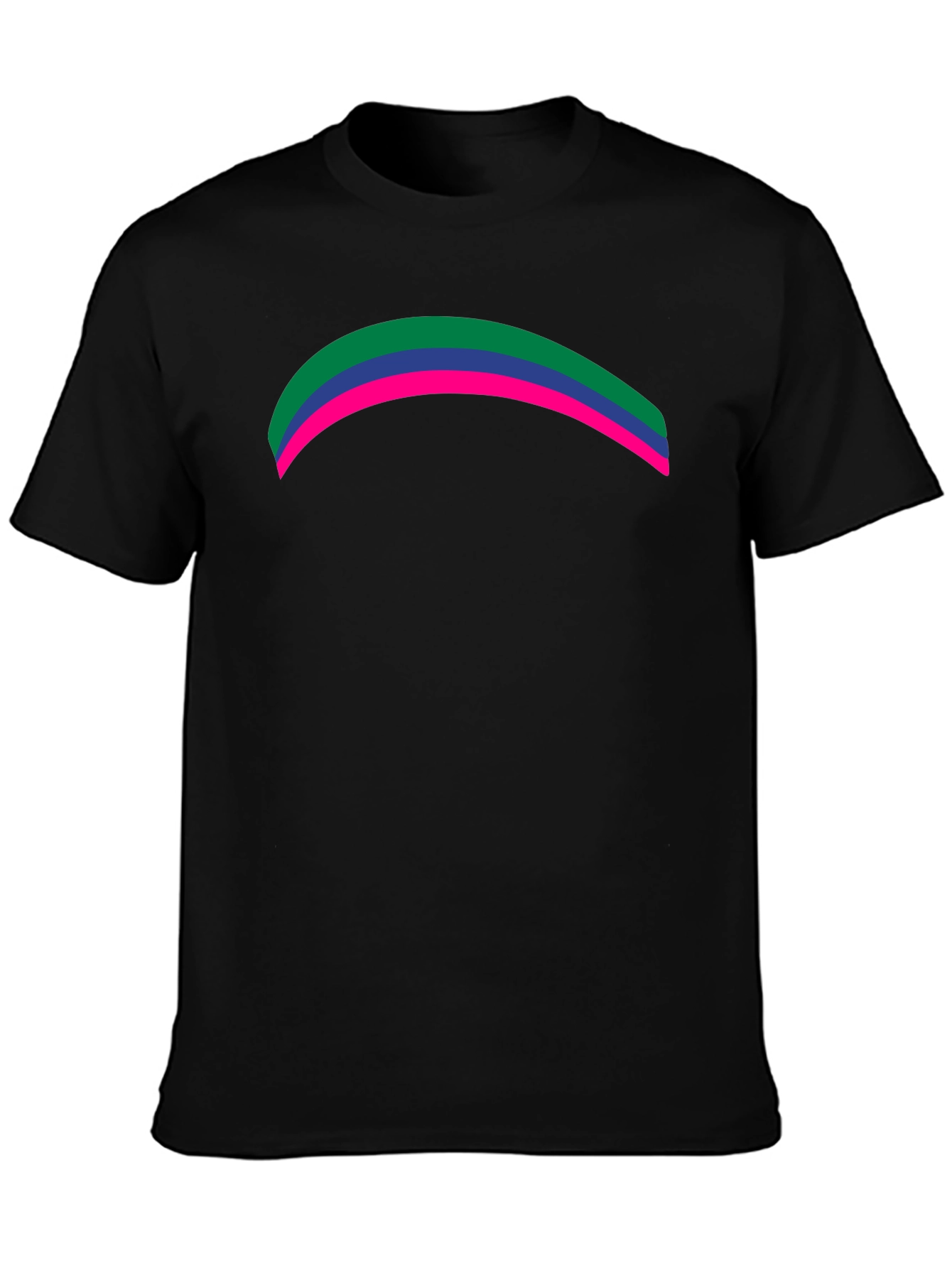 Black Rainbow Pride T-Shirt - Modern Graphic Tee view 3