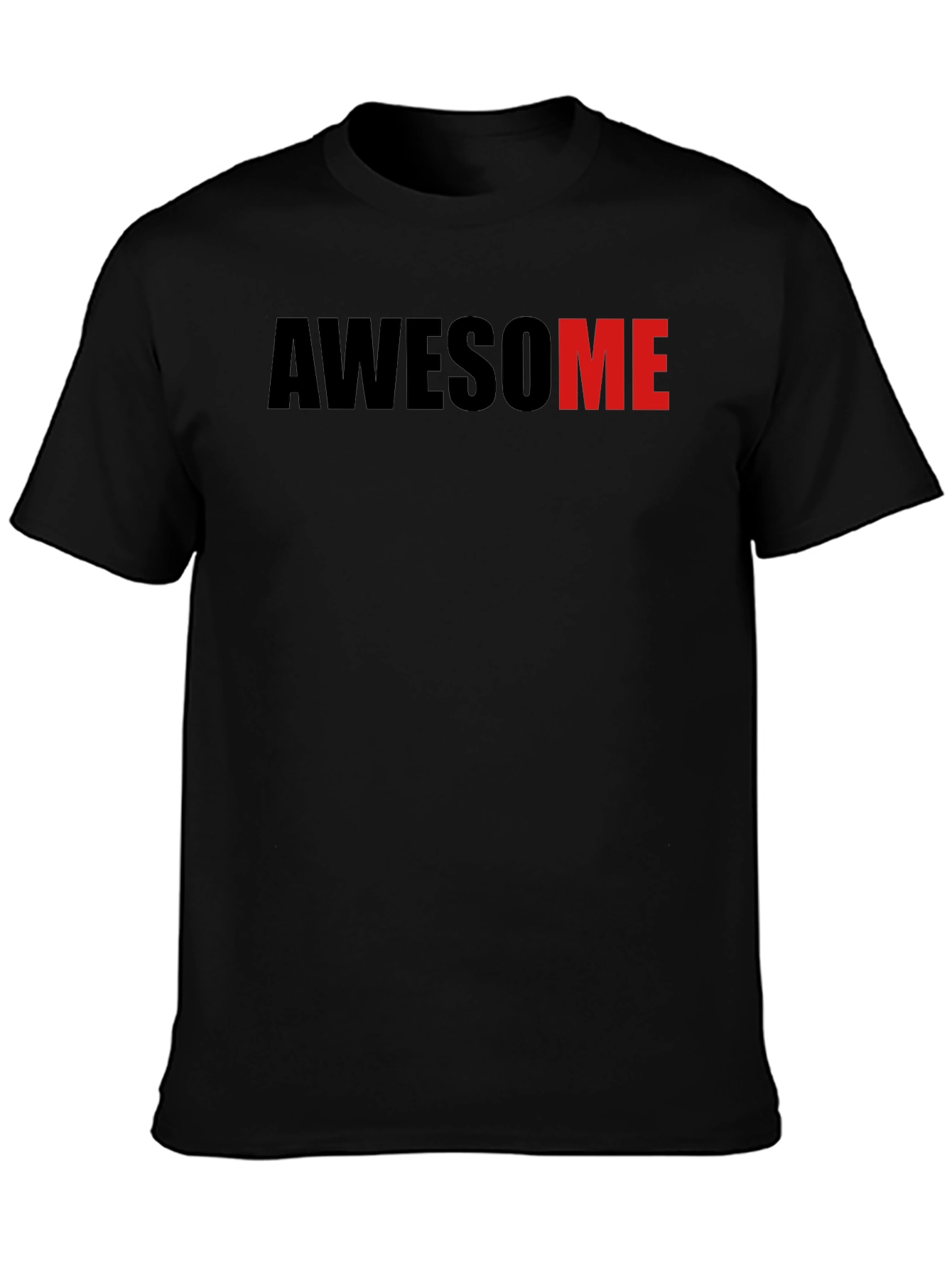 Black Awesome Graphic Tee - Black T-Shirt view 3