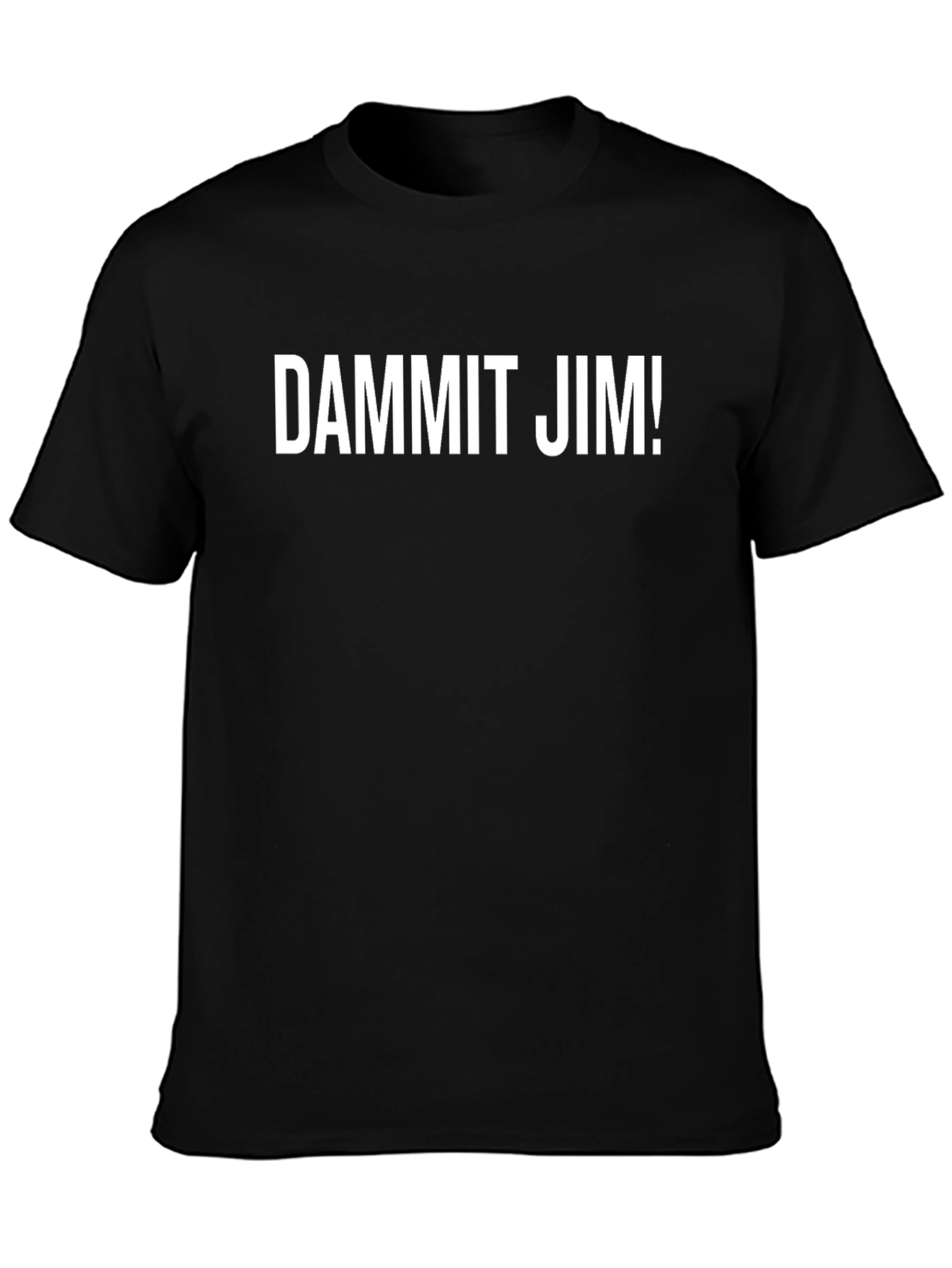 Black DAMMIT JIM! Graphic T-Shirt - Black view 3