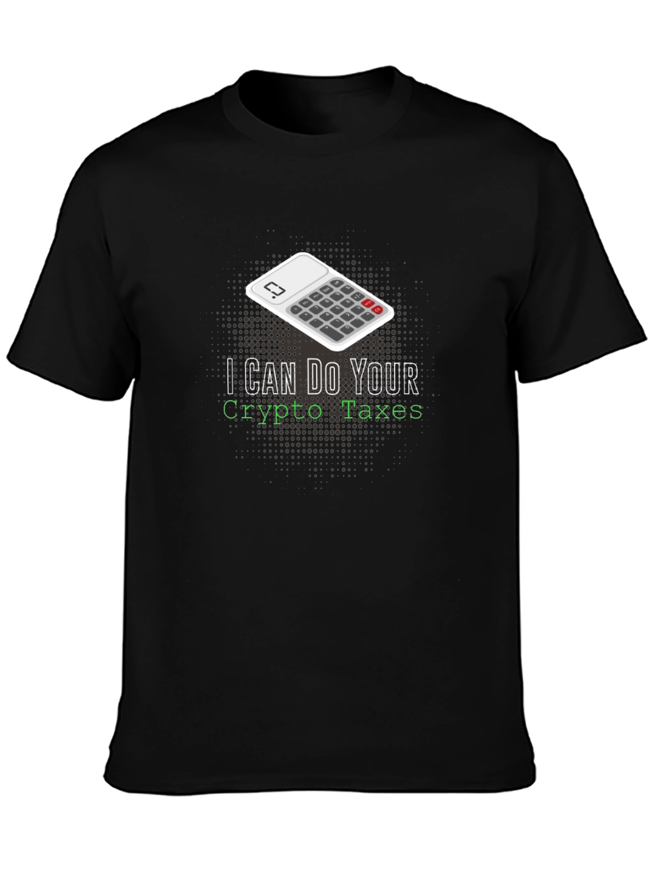 Black Crypto Taxes T-Shirt view 3