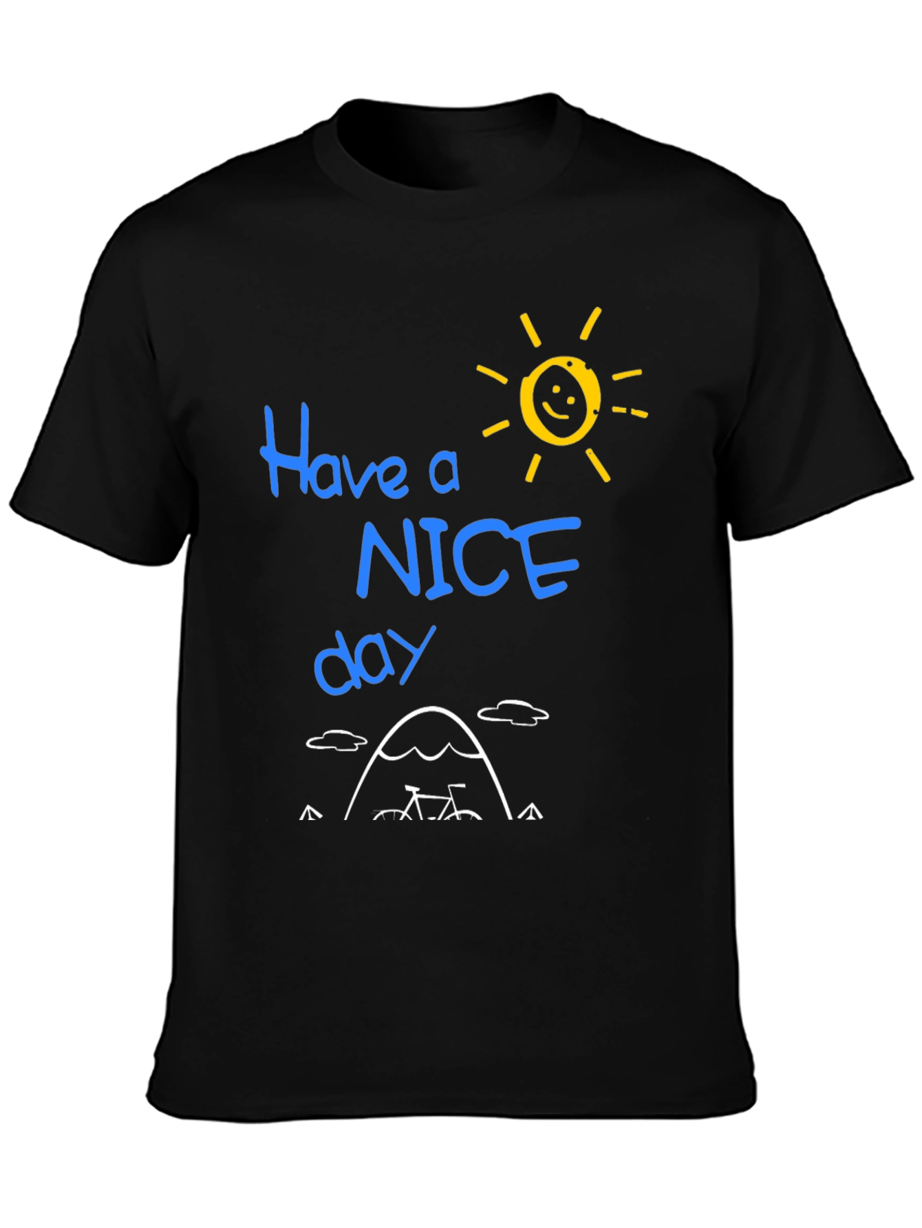 Black Have a Nice Day Graphic T-Shirt view 3