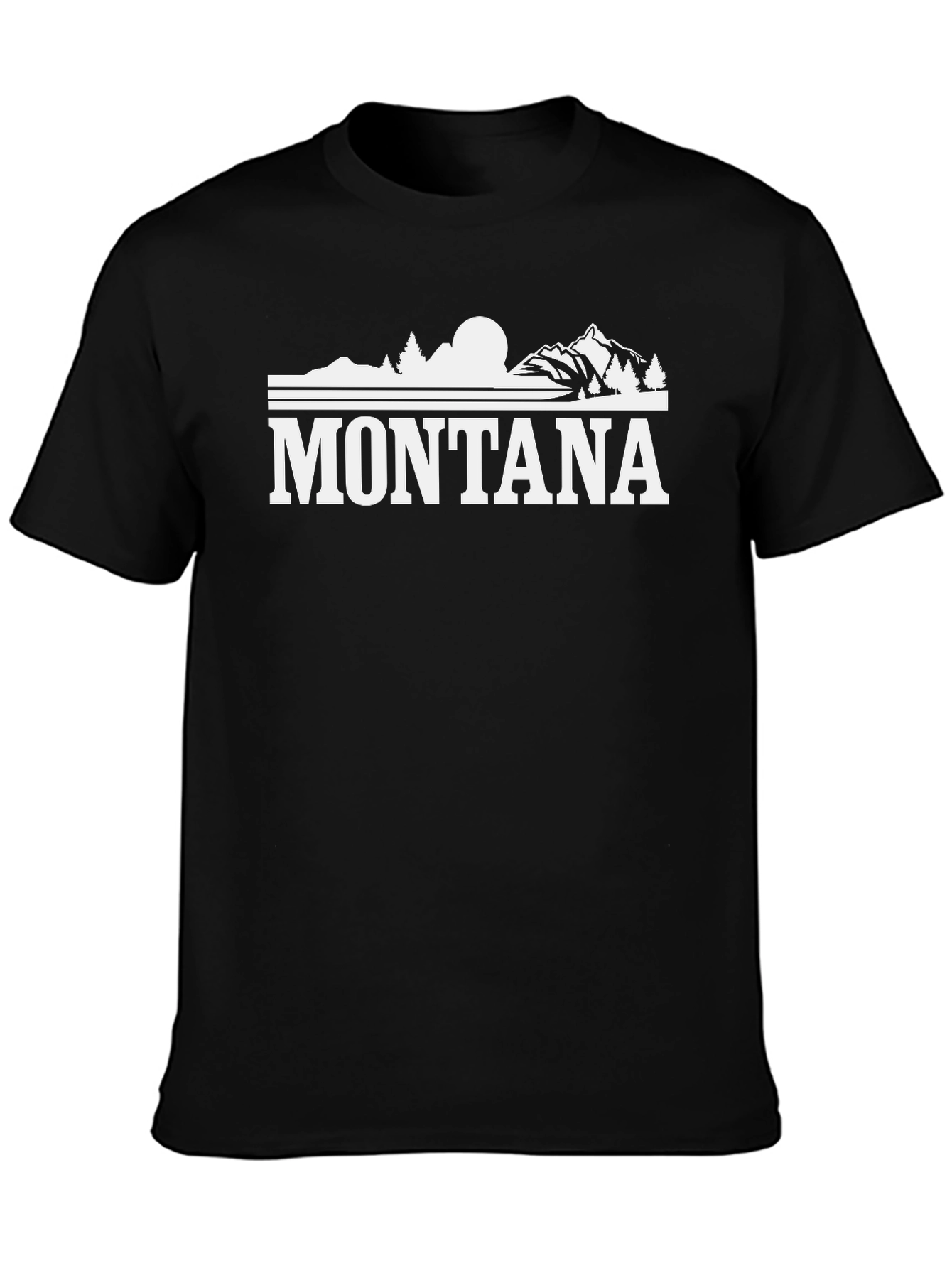 Black Montana Graphic Tee - Stylish Outdoor Adventure Shirt view 3