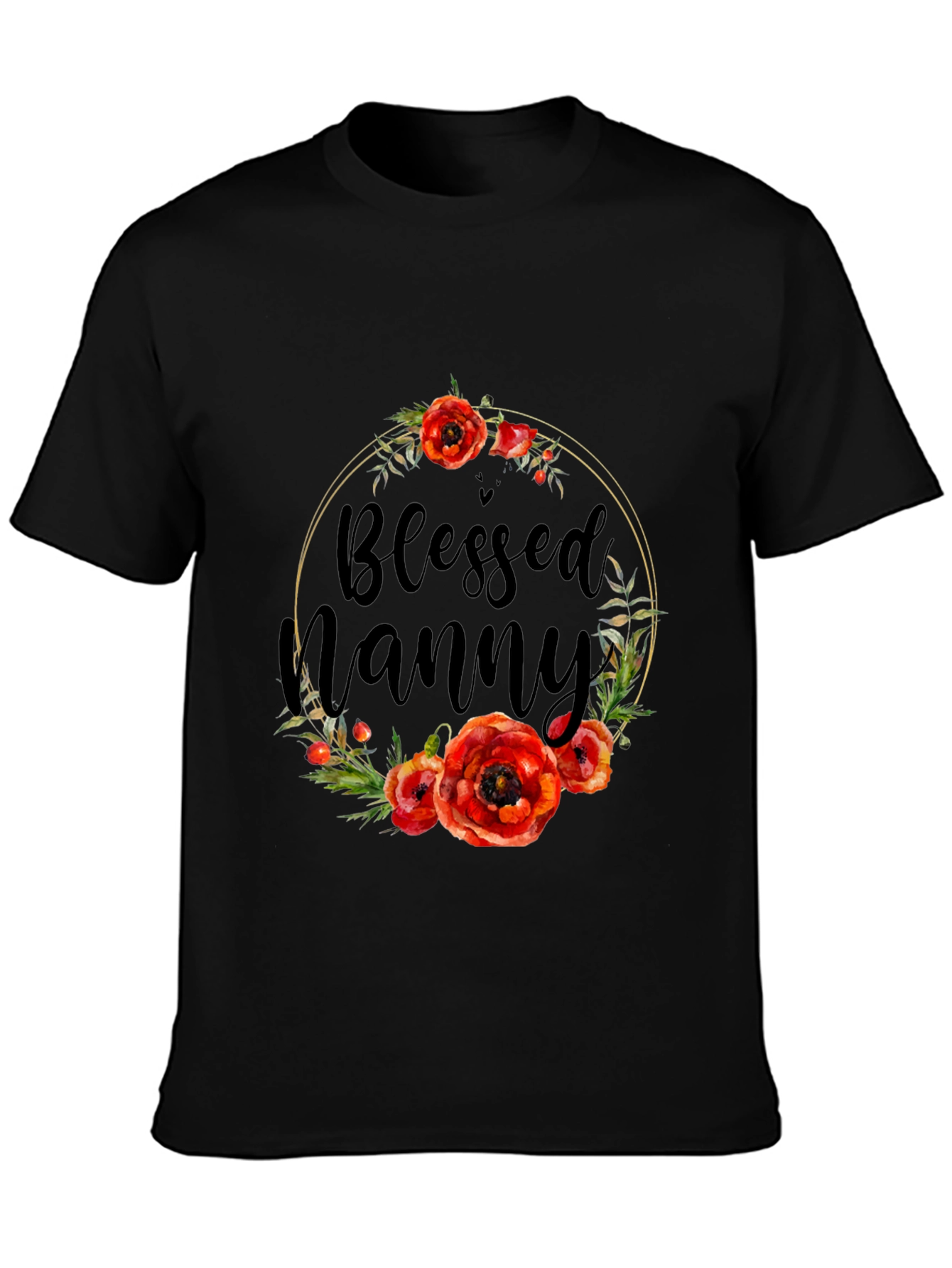 Blessed Nanny Floral T-Shirt - Stylish Comfort - 3