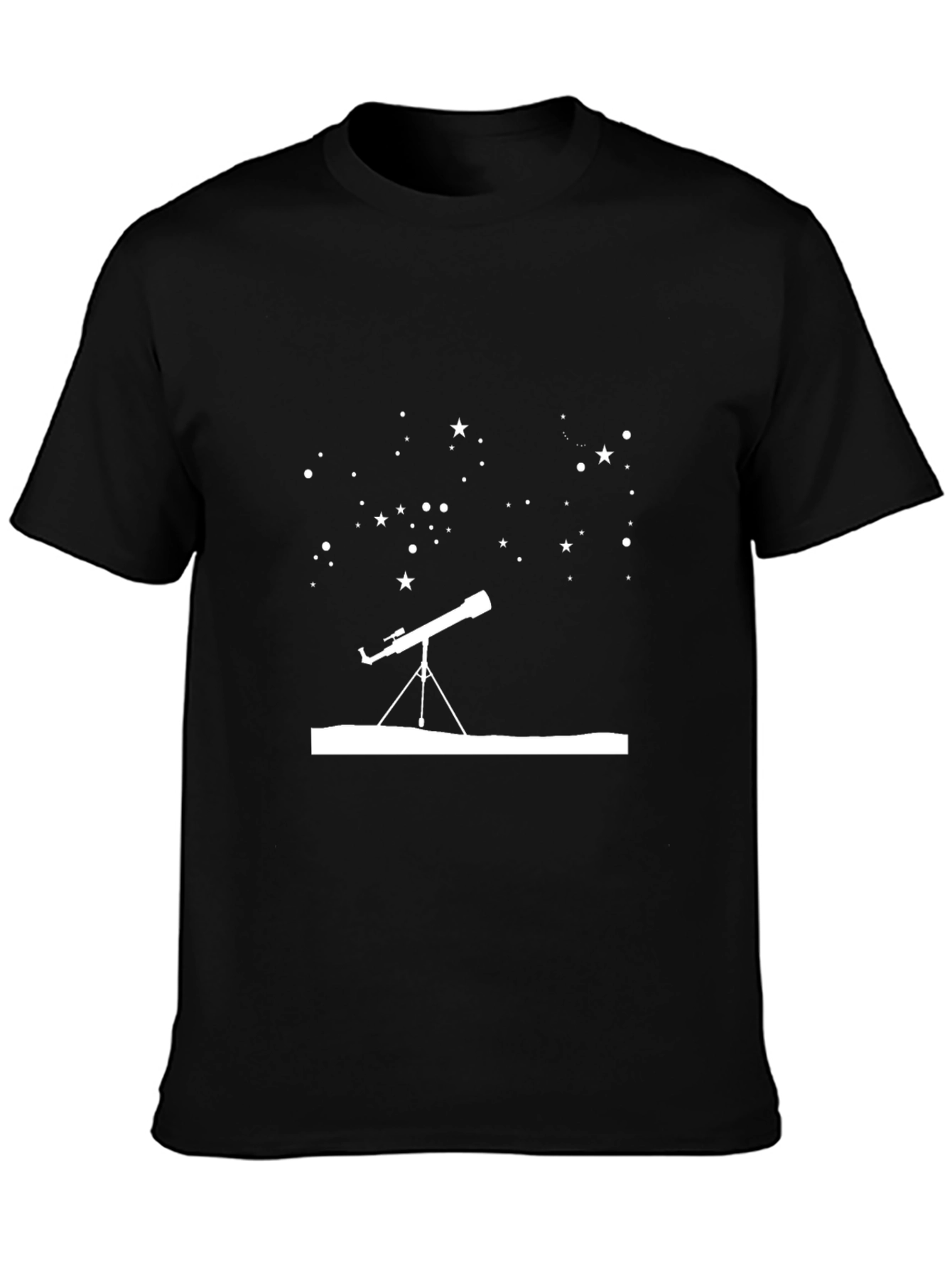Black Astronomy Lover T-Shirt - Stargazing Tee view 3