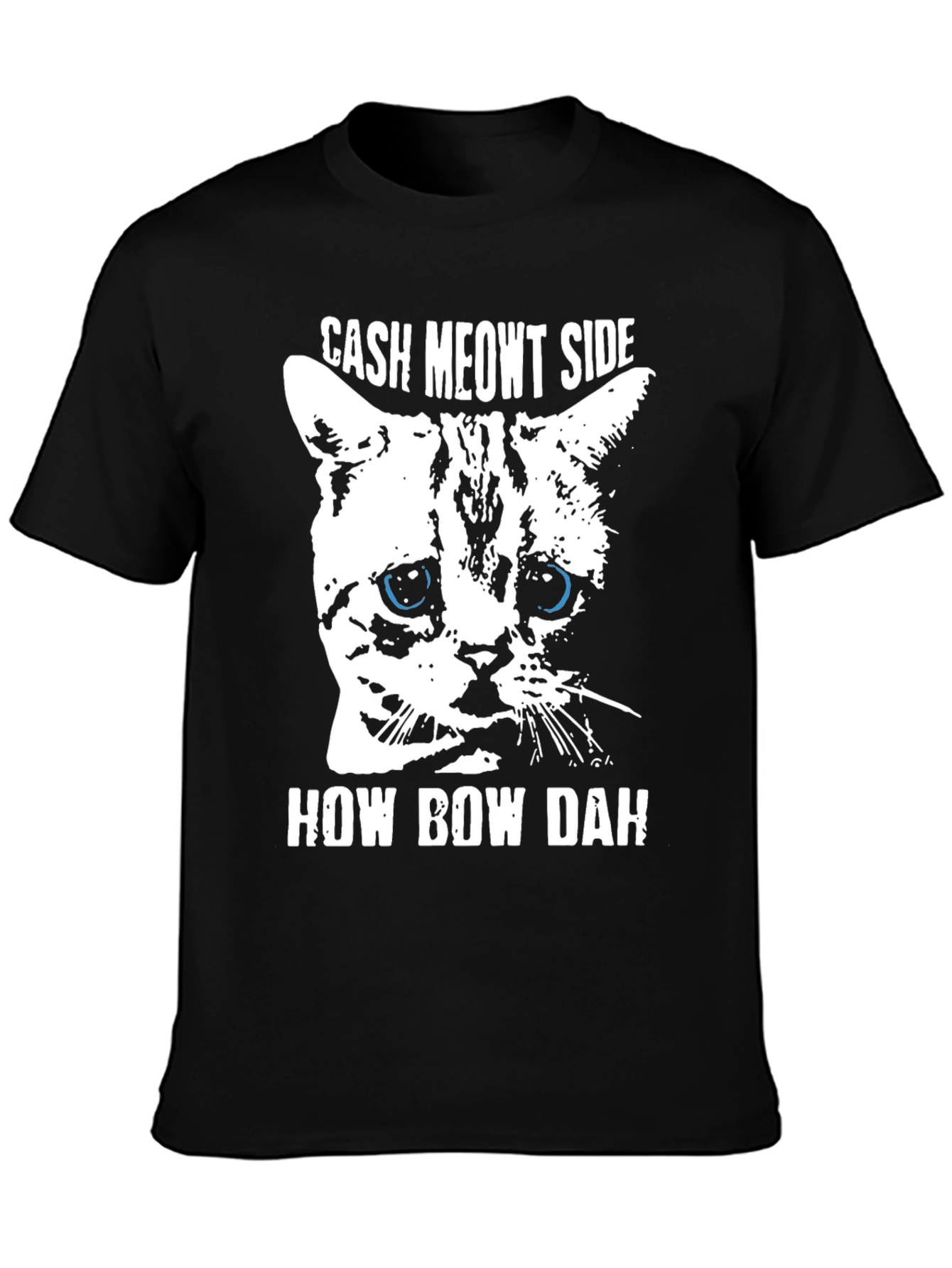 Cash Meowt Side T-Shirt - Funny Cat Tee - 3