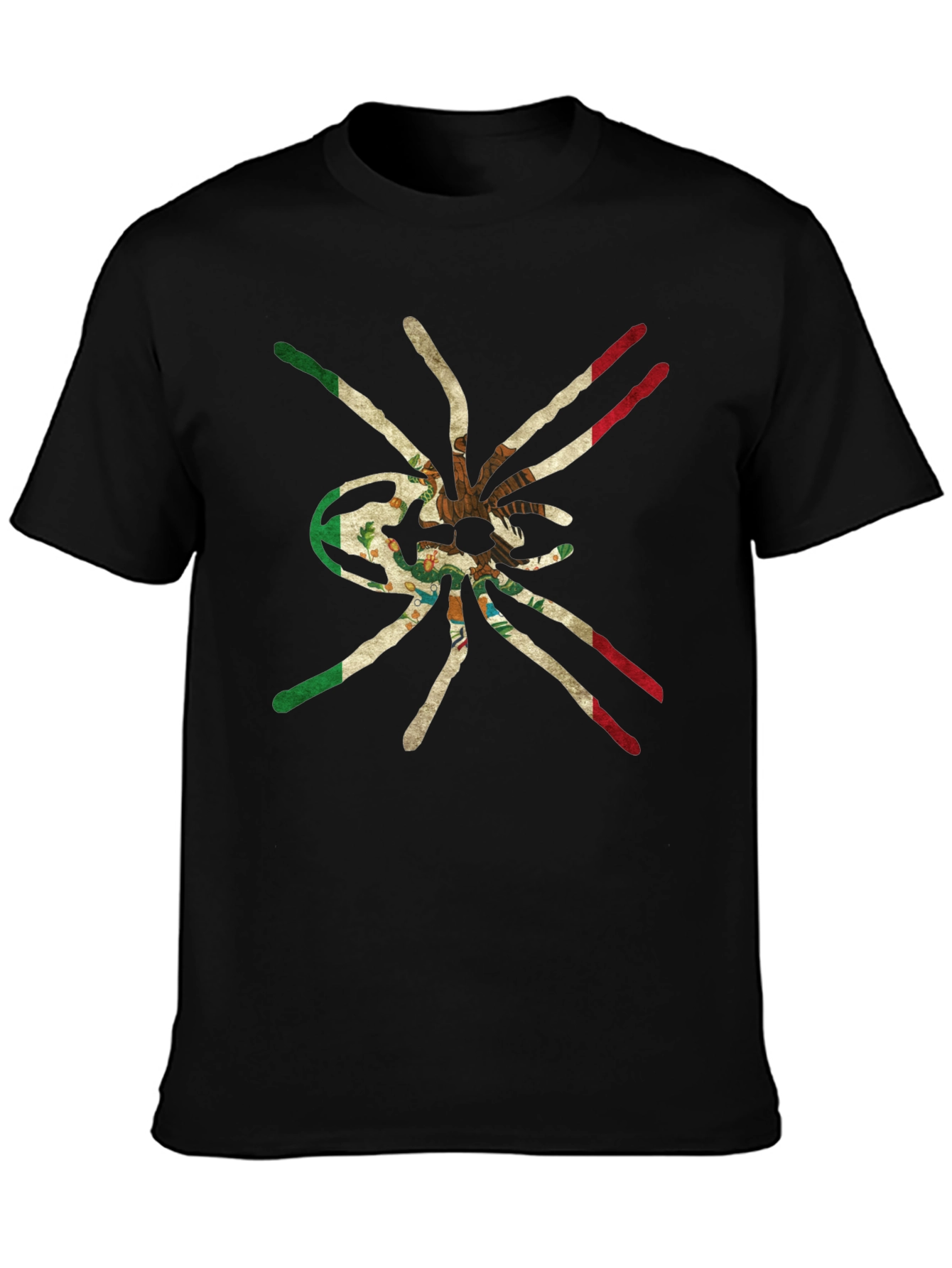 Black Mexican Flag Tarantula Graphic Tee view 3