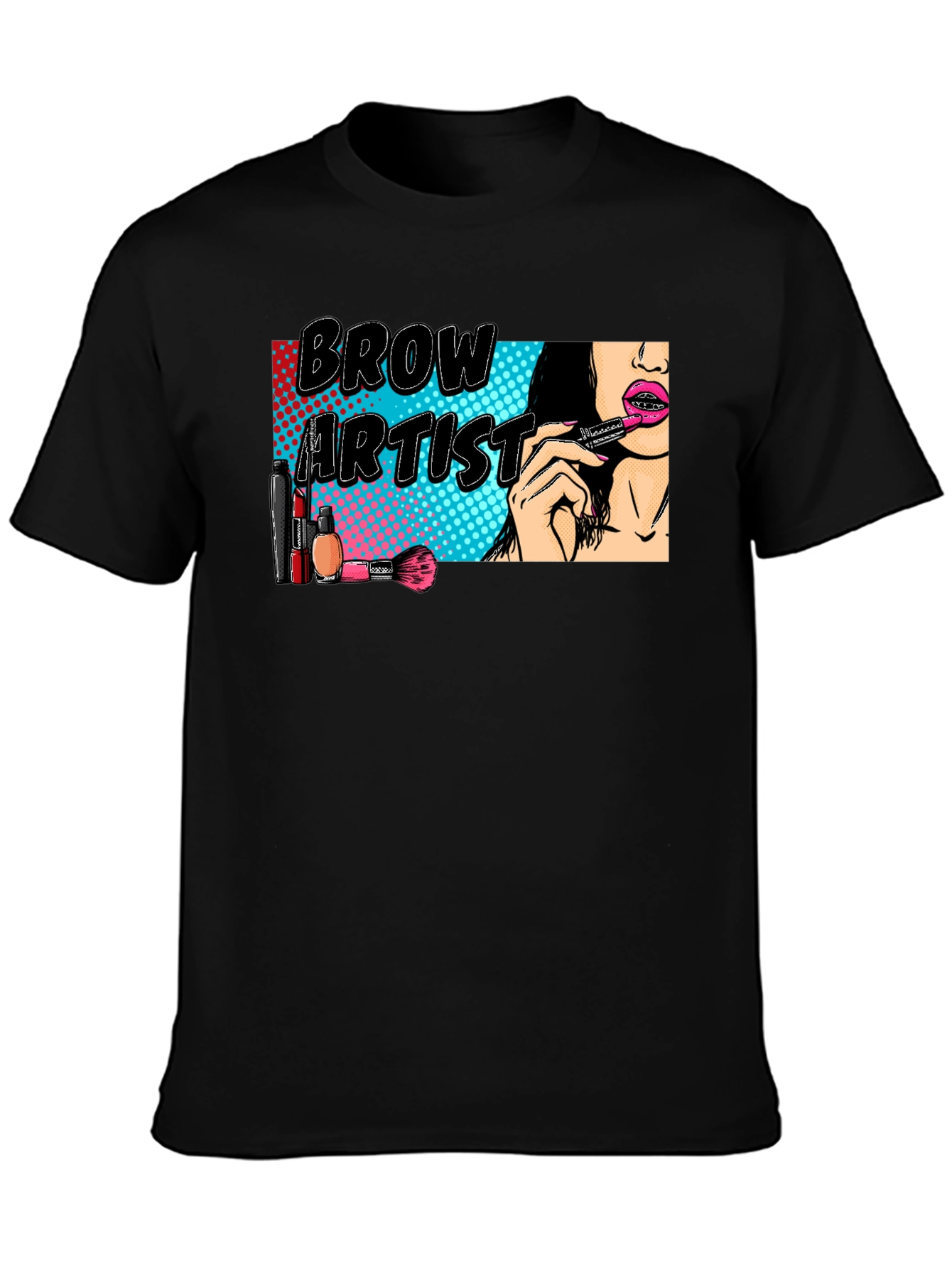 Black Brow Artist T-Shirt - Makeup Lover Tee view 3