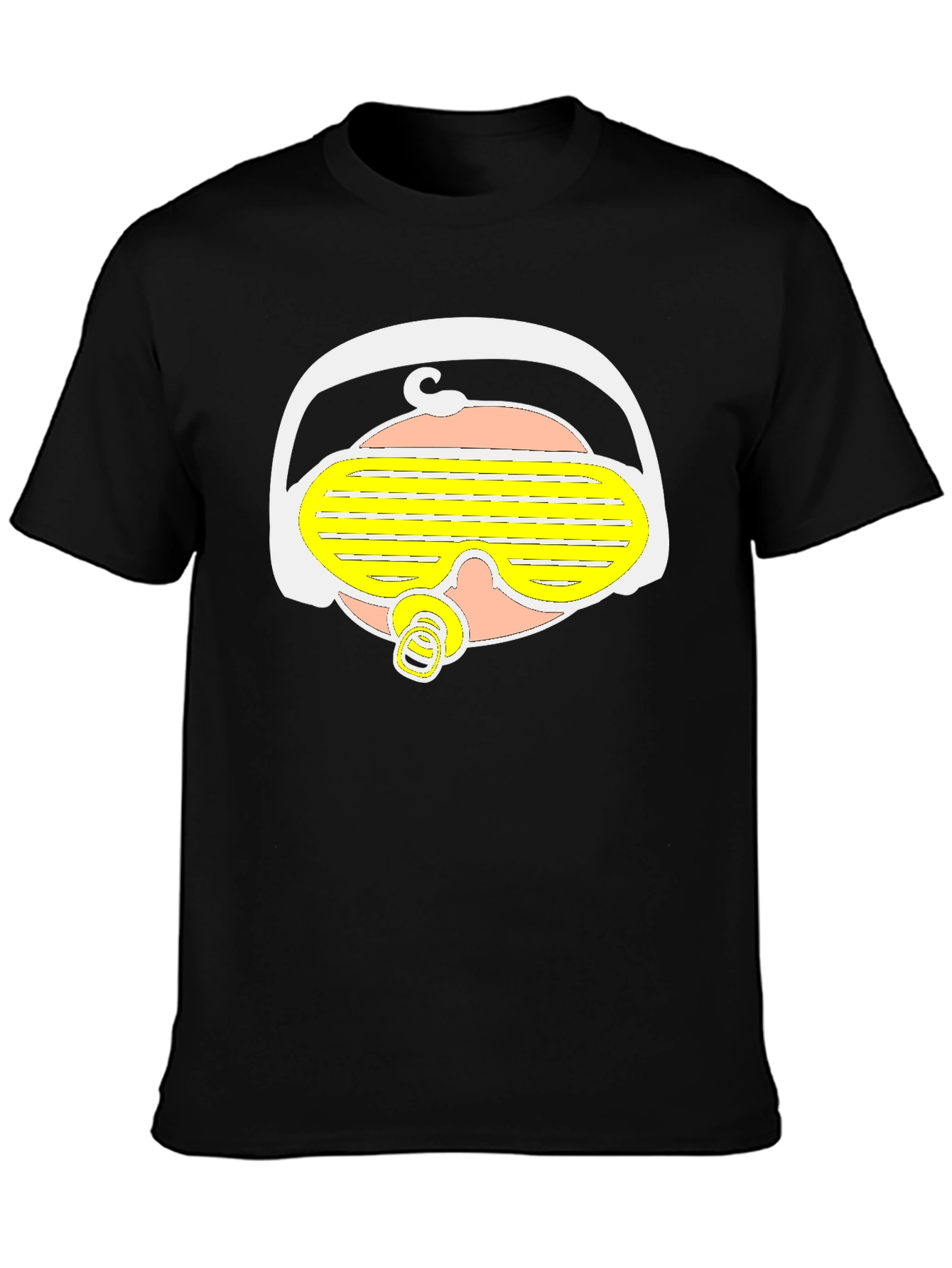 Black DJ Baby Graphic Tee - Cool Kid Style view 3