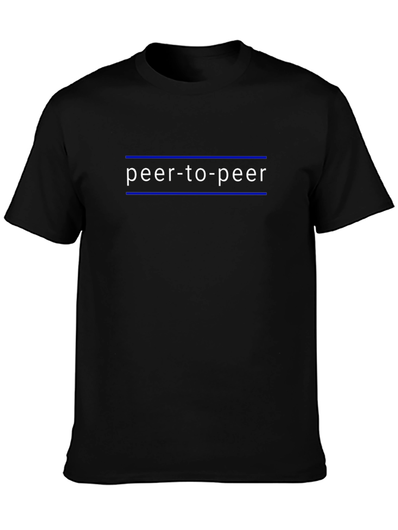 Black Peer-to-Peer Black Tee view 3