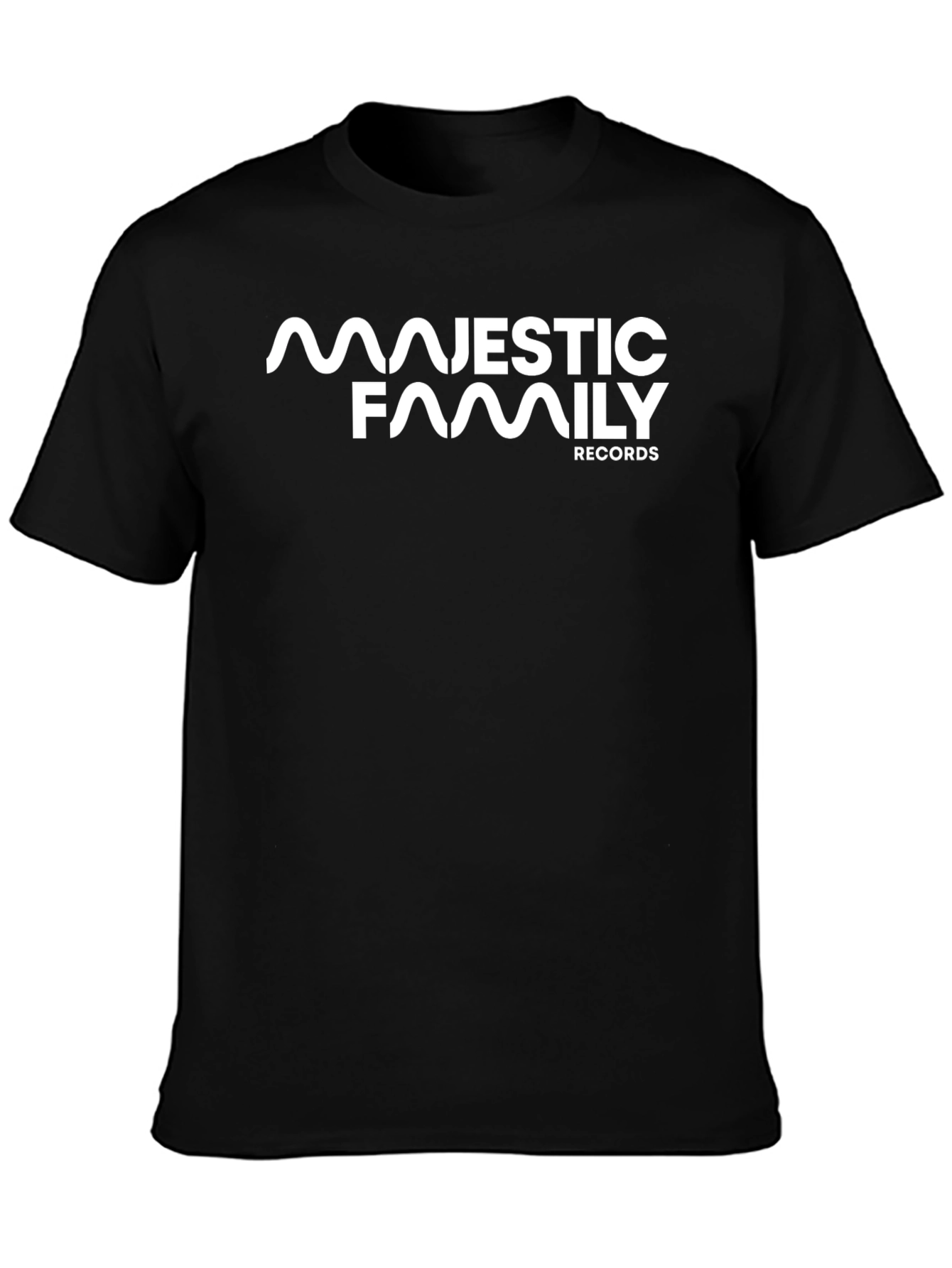 Black Majestic Family Records Black T-Shirt view 3
