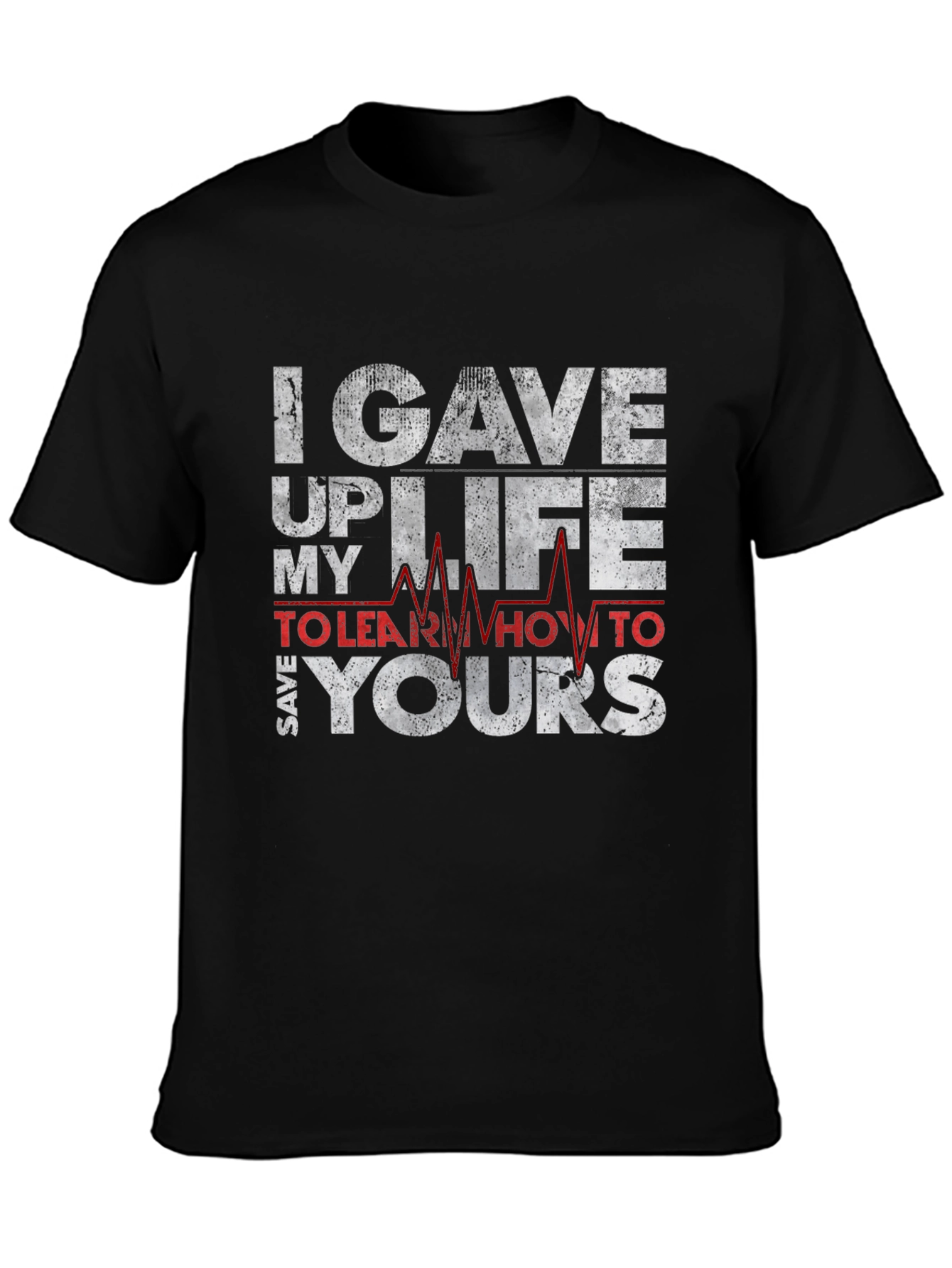 Black I Gave Up My Life T-Shirt view 3