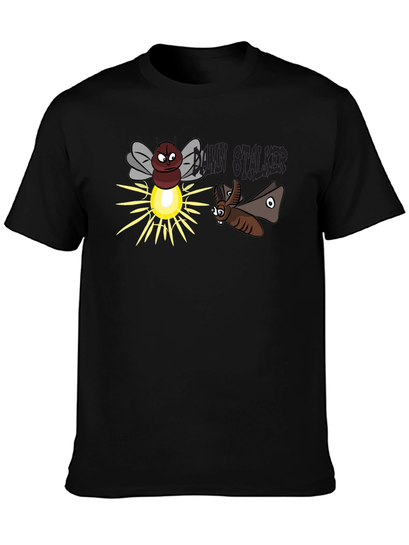 Funny Stalker Cartoon T-Shirt - 3