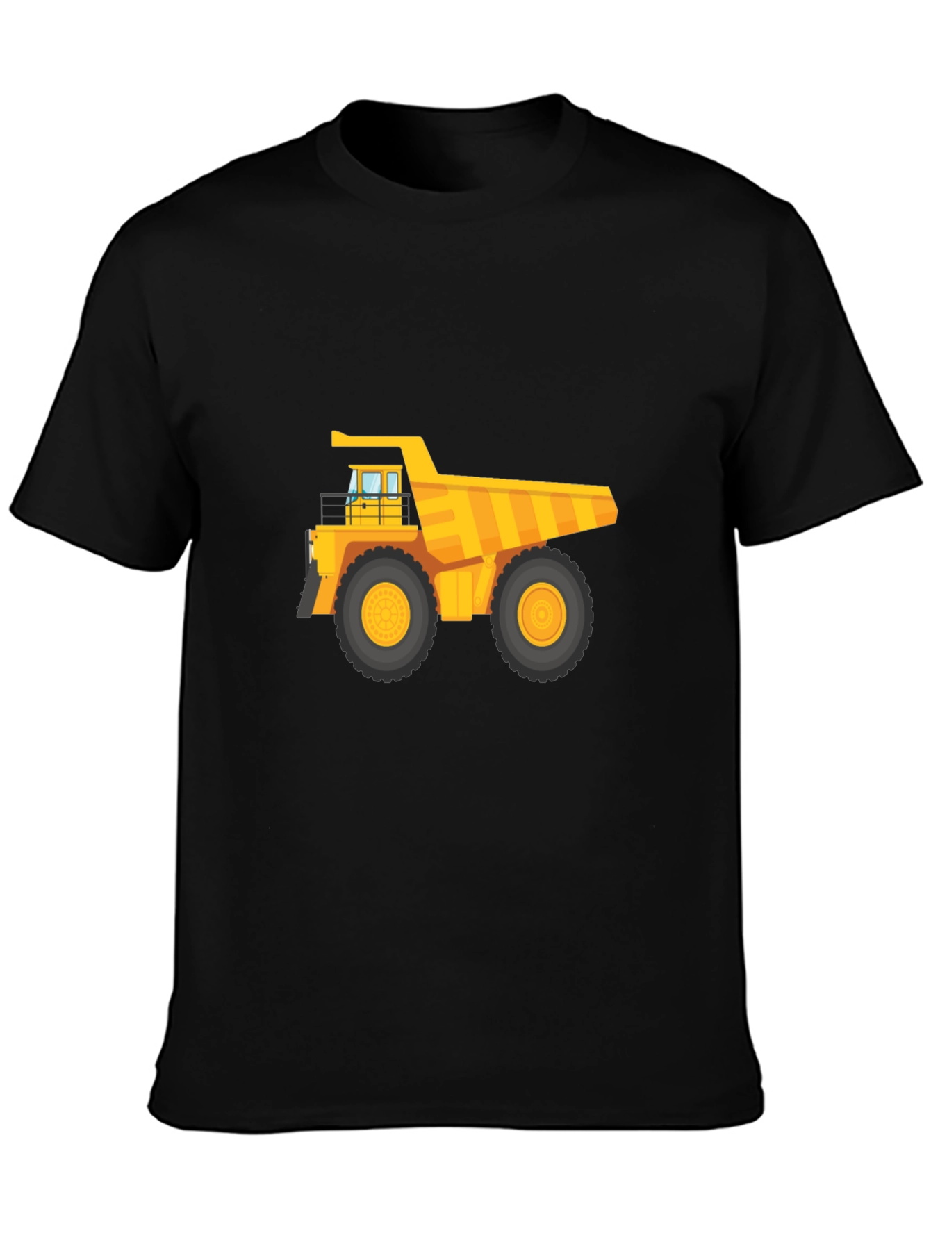 Black Truck T-Shirt - Cool Construction Vehicle Tee view 3