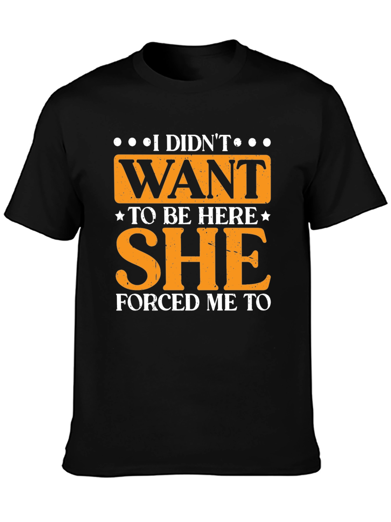 Black Humorous "I Didn't Want to Be Here" Graphic Tee view 3