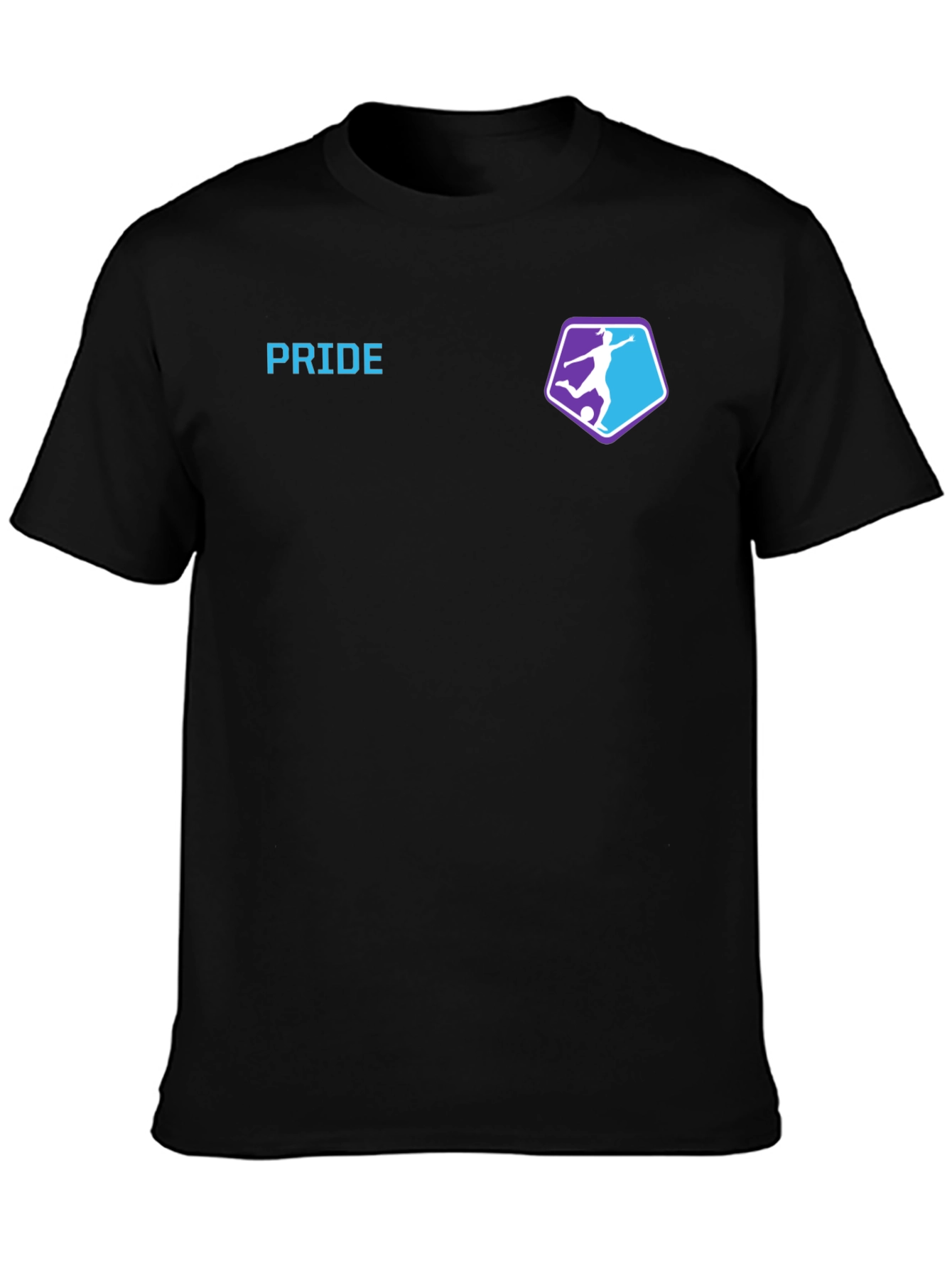 Black Pride Soccer T-Shirt - Premium Cotton Blend view 3