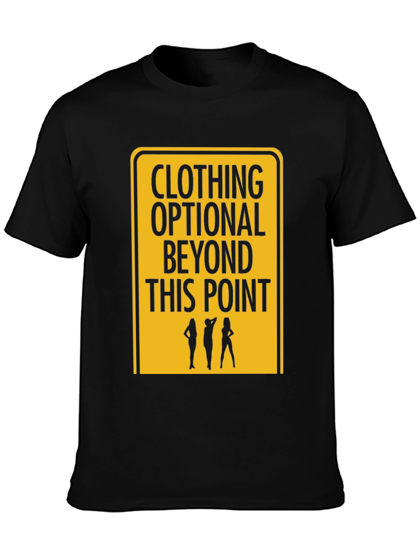 Black Clothing Optional T-Shirt - Funny Graphic Tee view 3