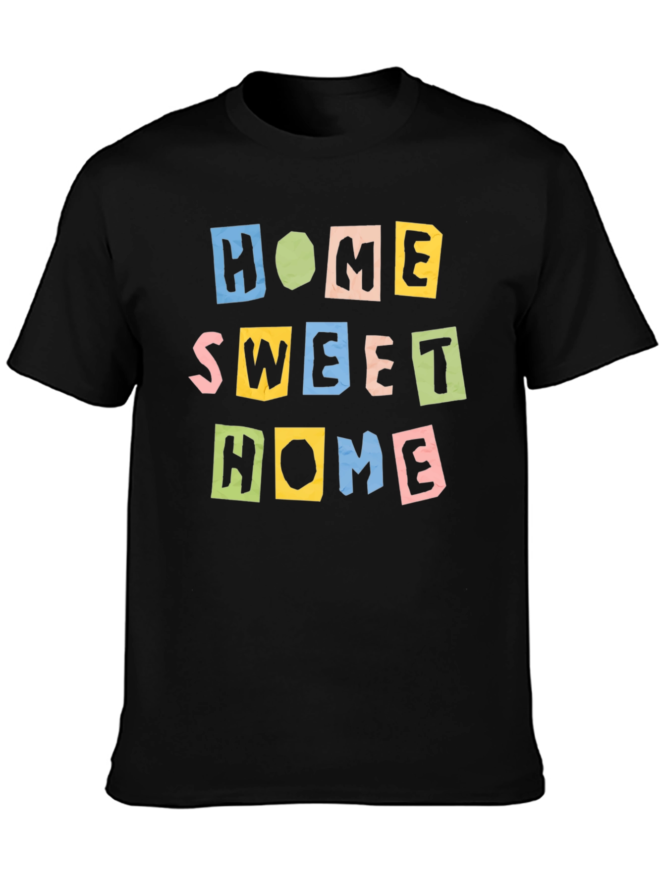 Black Home Sweet Home Graphic T-Shirt view 3