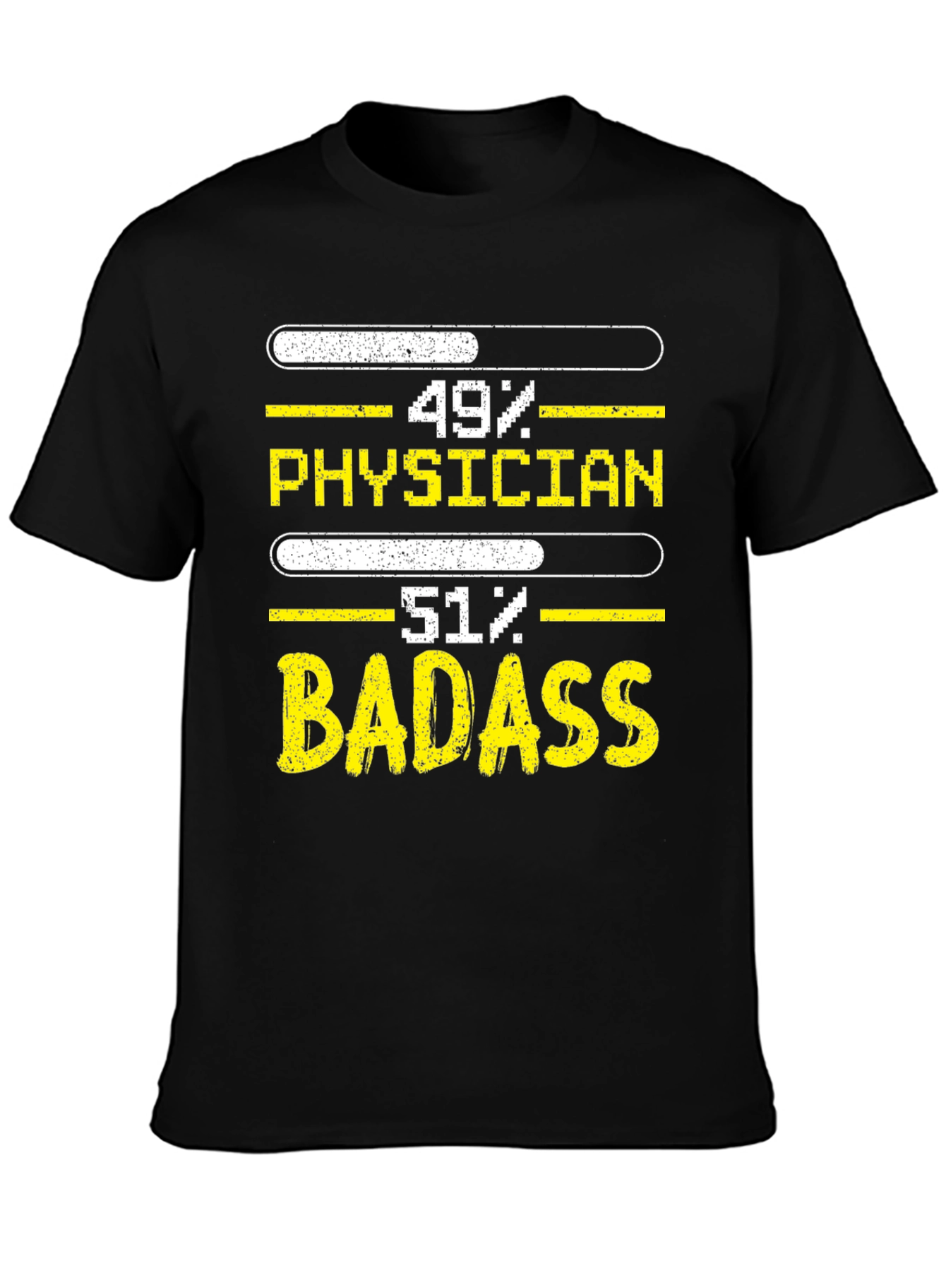 Black Physician Badass Graphic Tee view 3