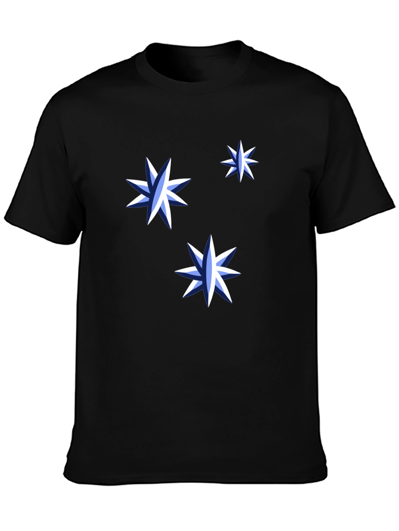 Starry Night Graphic Tee - Black Cotton Shirt - 3