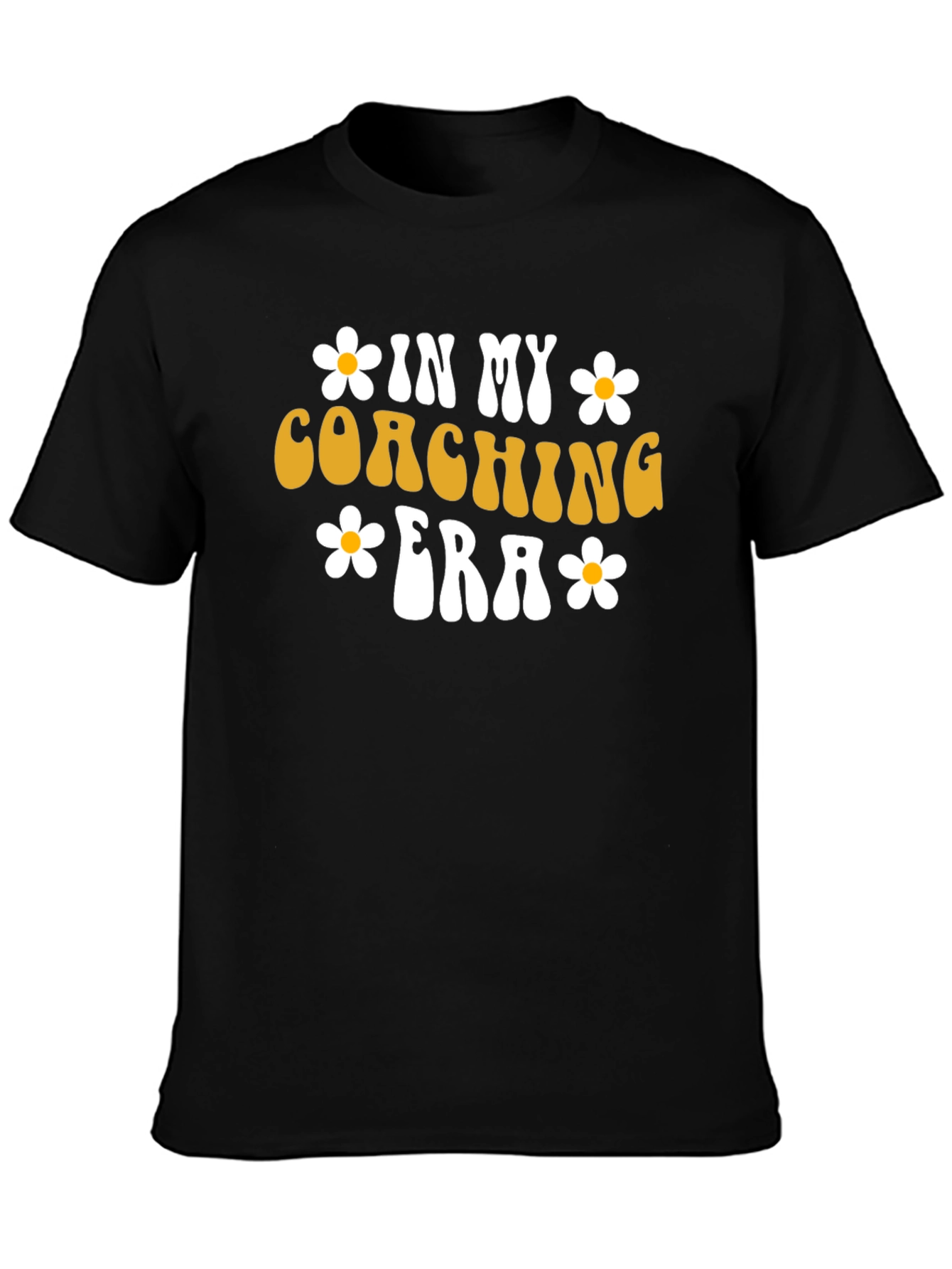 Black Coaching Era T-Shirt - Trendy Graphic Tee view 3