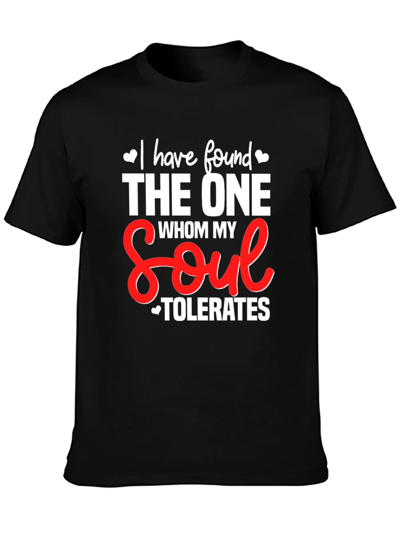Black Humorous Soulmate T-Shirt view 3