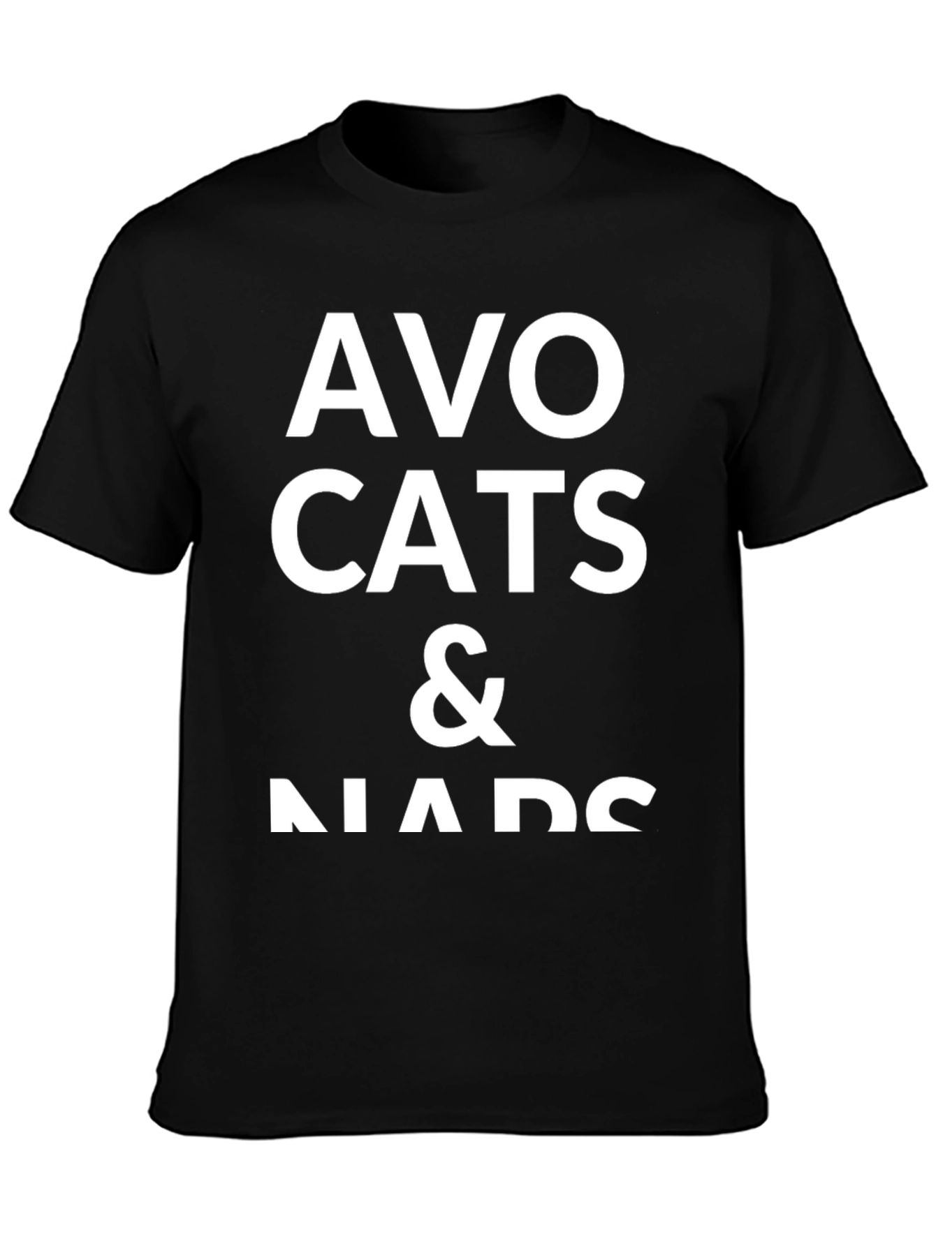 Black Avo Cats & Naps Graphic Tee view 3