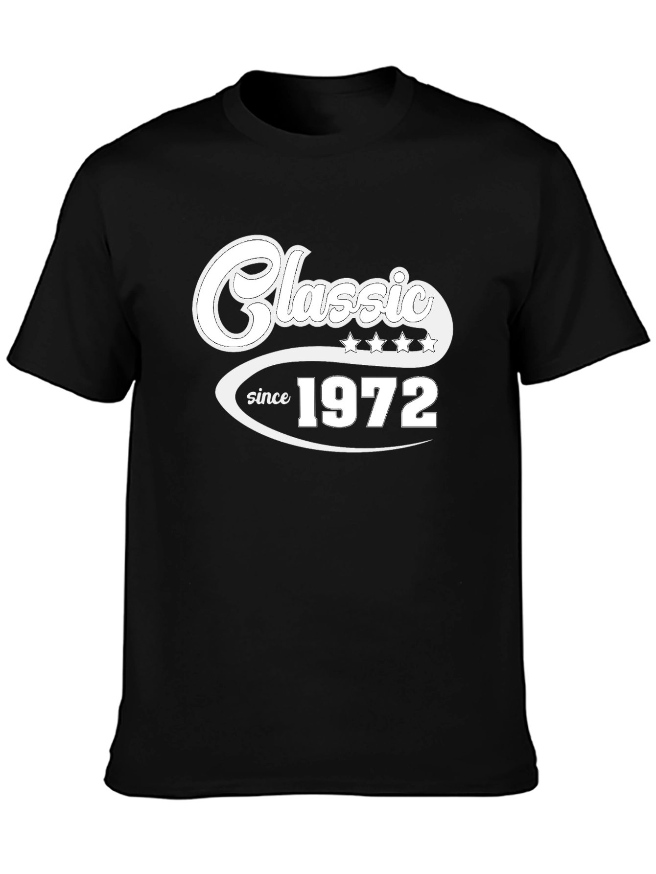 Black Classic Since 1972 Black T-Shirt view 3