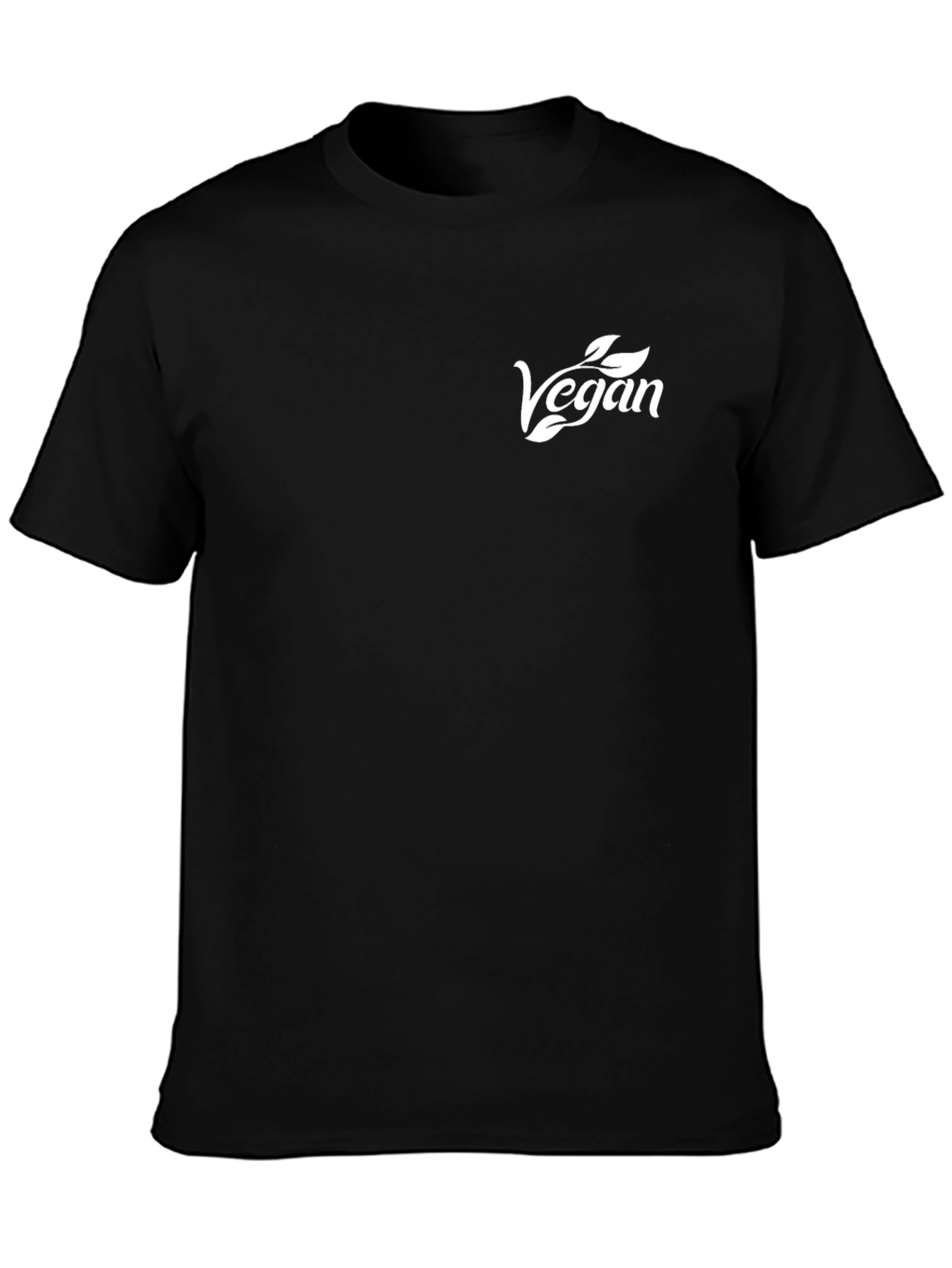 Vegan Graphic T-Shirt - Black - 3