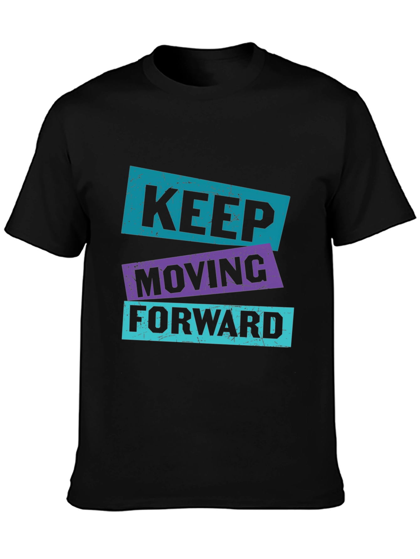 Black Keep Moving Forward Graphic Tee view 3