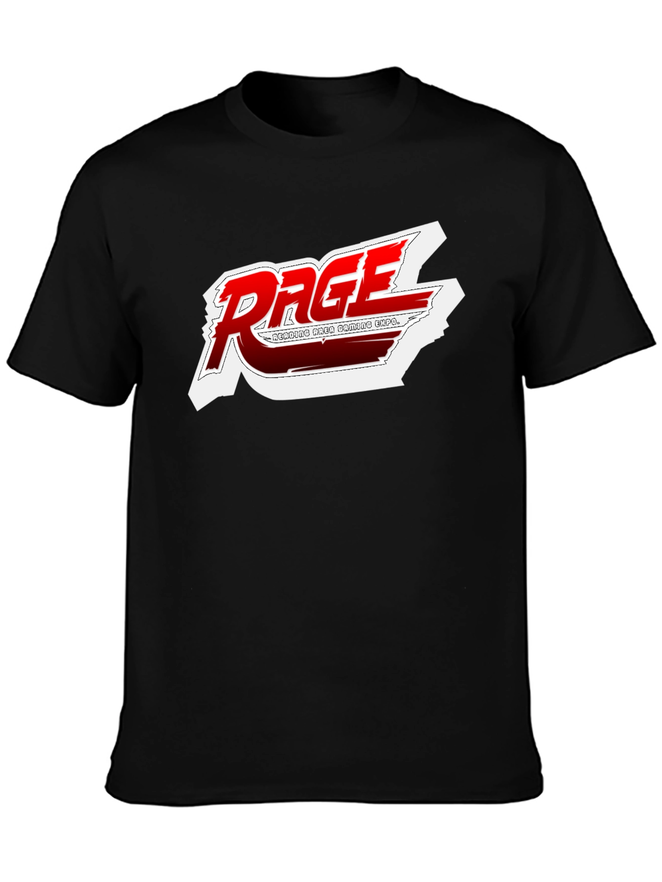 Black Rage Gaming Expo Black T-Shirt view 3
