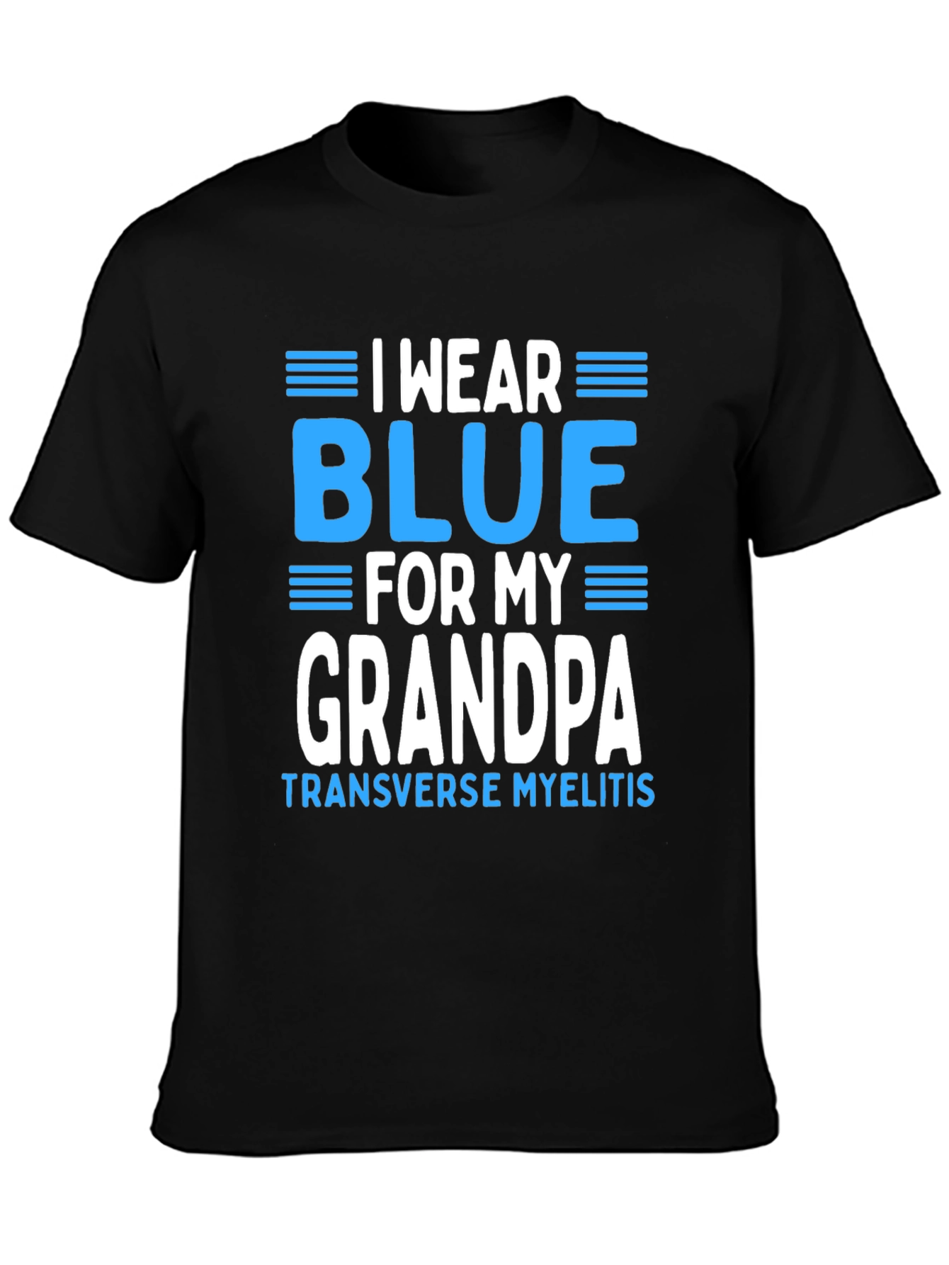 I Wear Blue for My Grandpa T-Shirt - 3