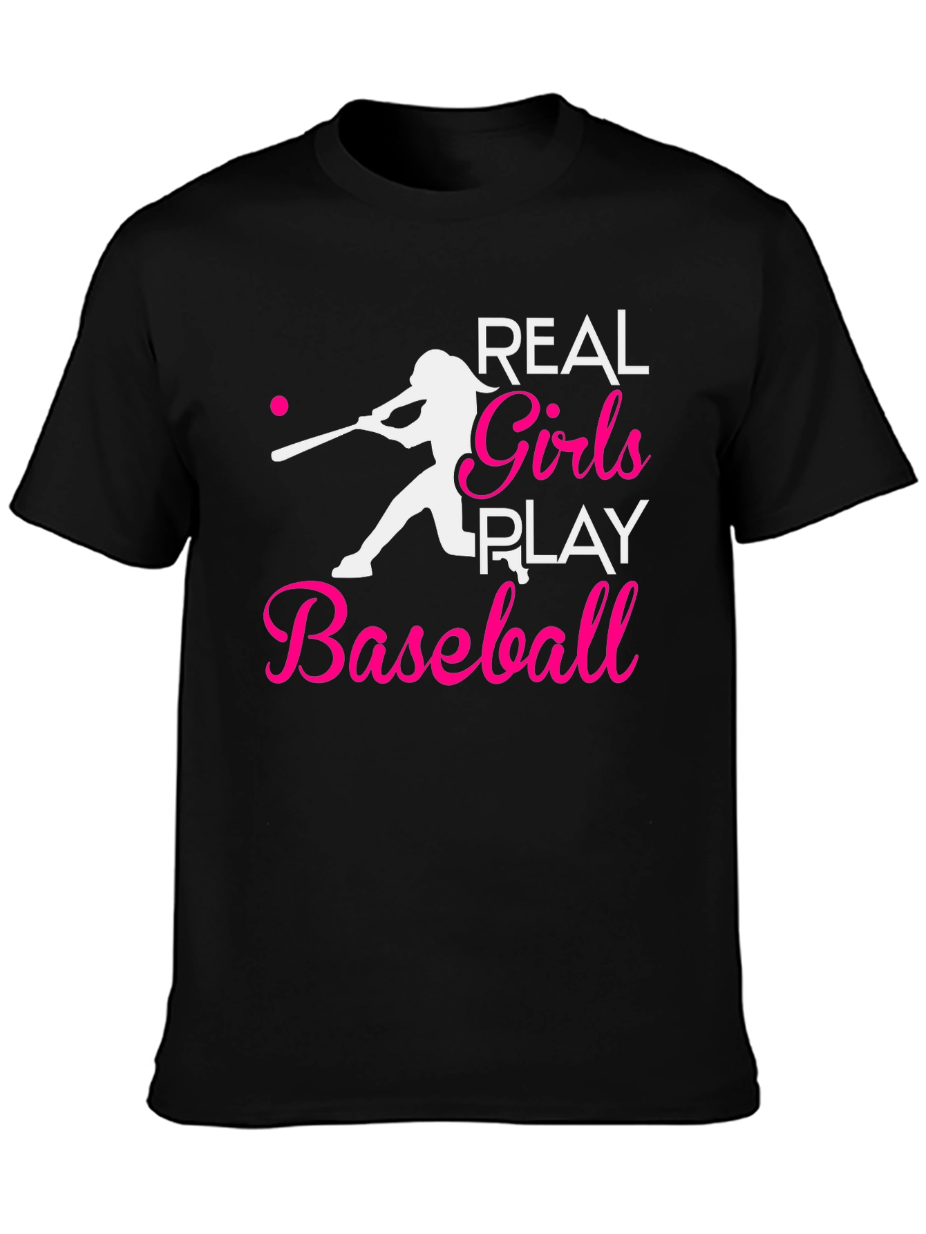 Real Girls Play Baseball T-Shirt - 3