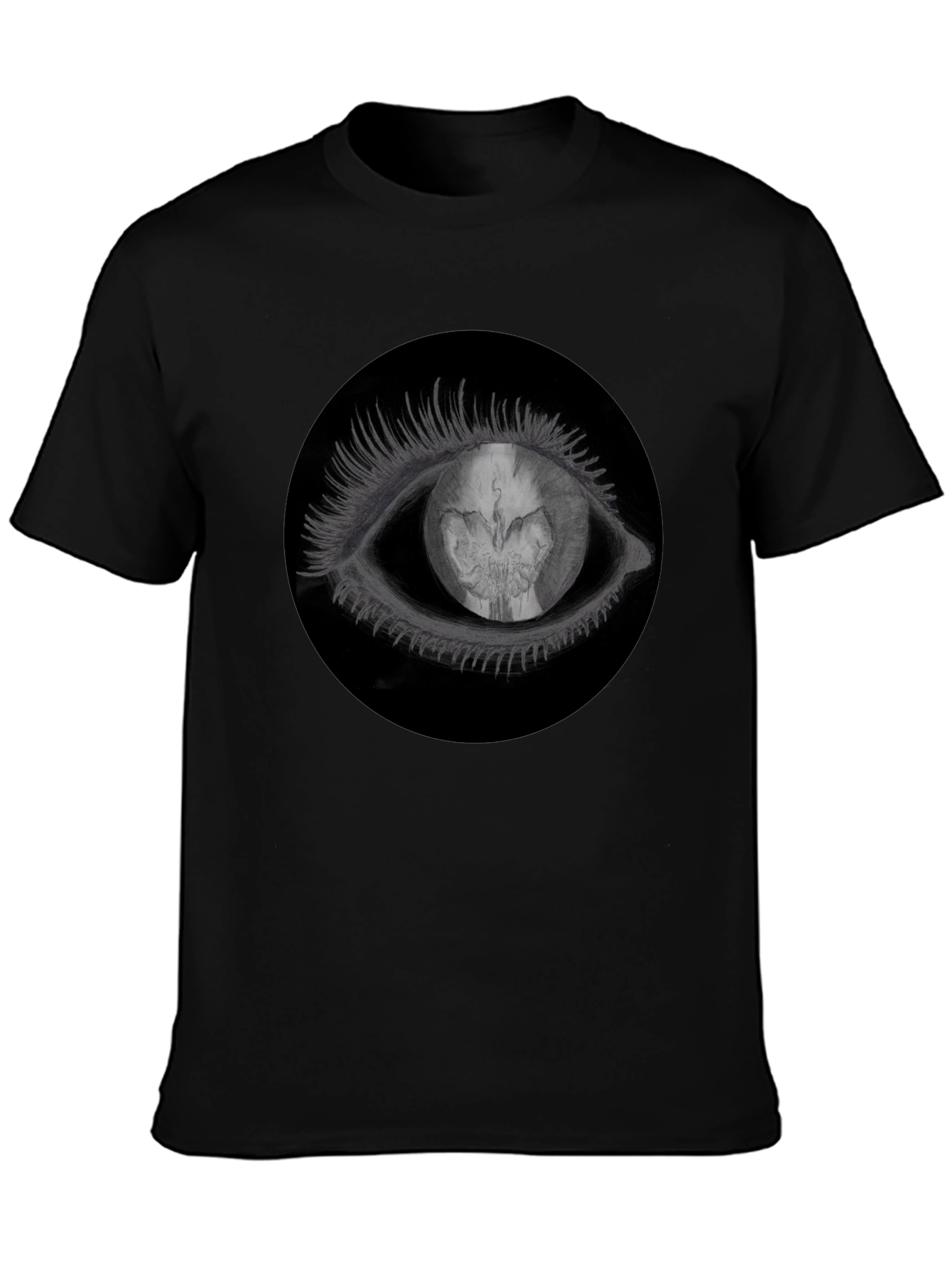Black Eye See You T-Shirt - Black Graphic Tee view 3