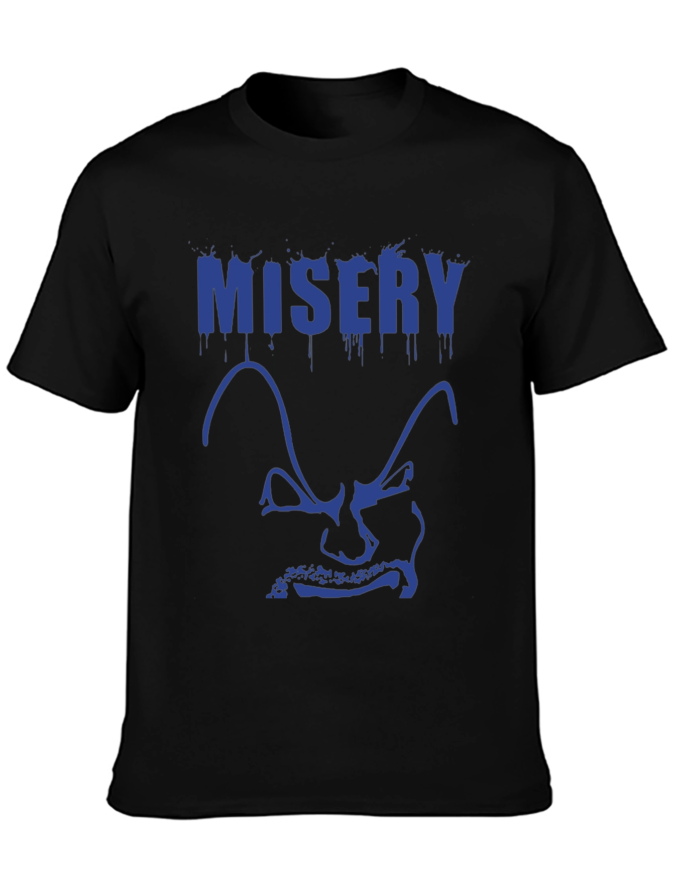 Black Misery Graphic Tee - Men's Short Sleeve Black T-Shirt view 3