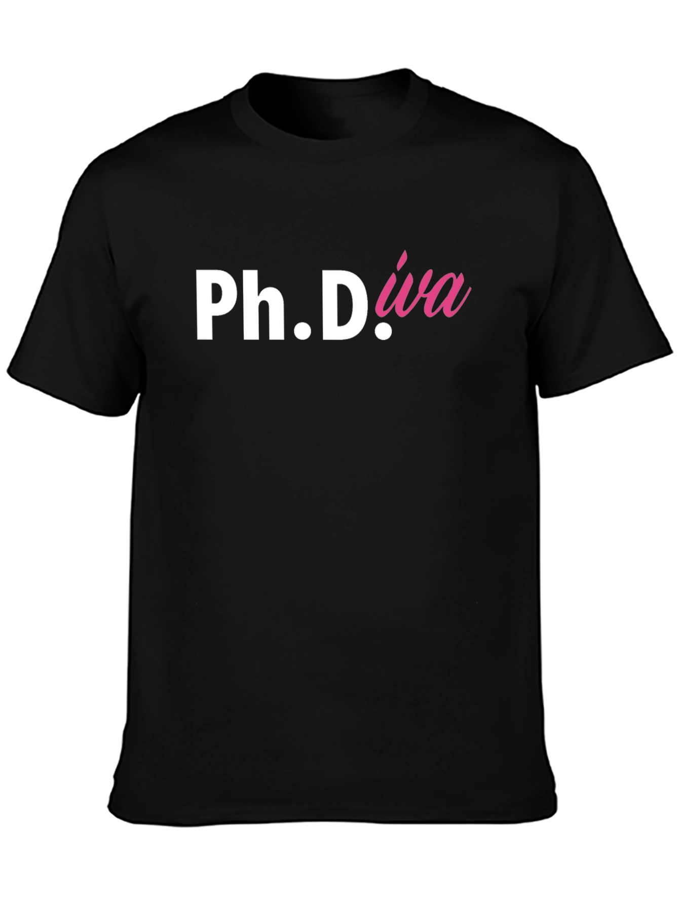 Black Ph.Diva Graphic Tee - Smart & Stylish view 3