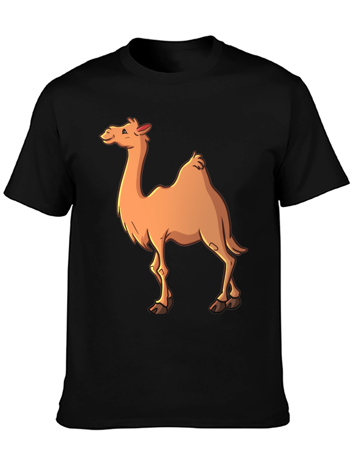 Black Camel Graphic T-Shirt - Men's Black Tee view 3