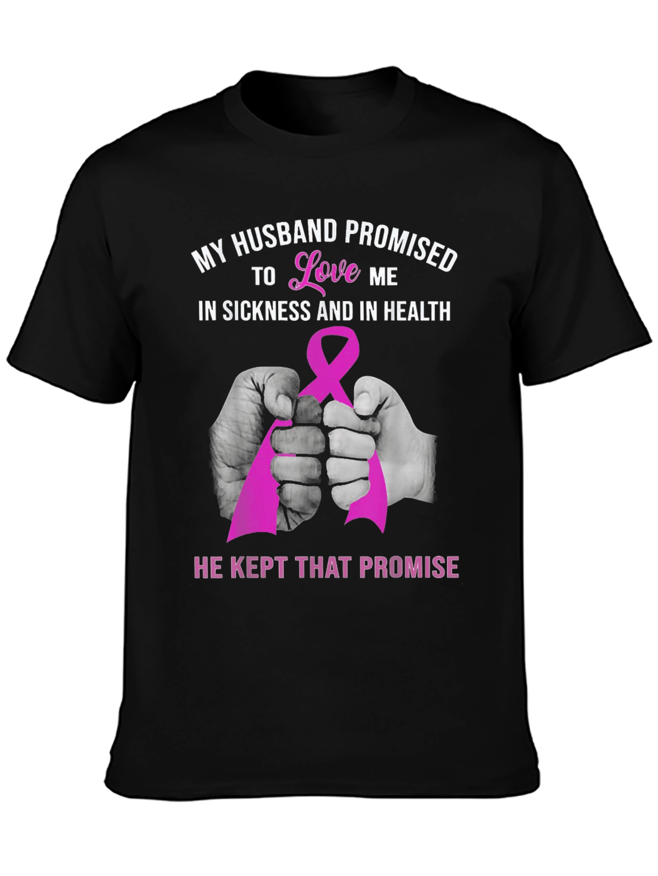 Black Husband Promise T-Shirt - Love & Support Tee view 3
