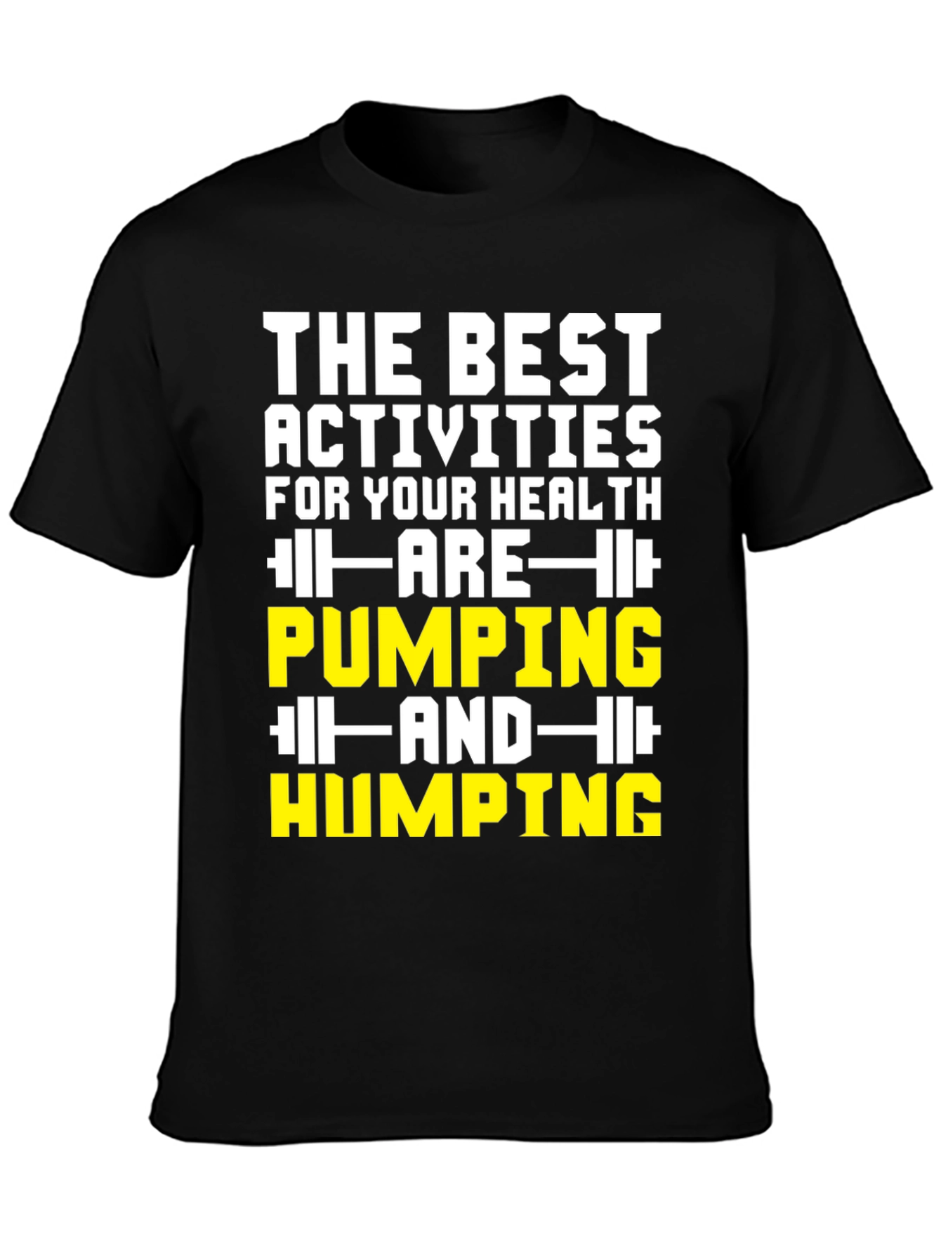 Black Funny Gym Humor T-Shirt view 3