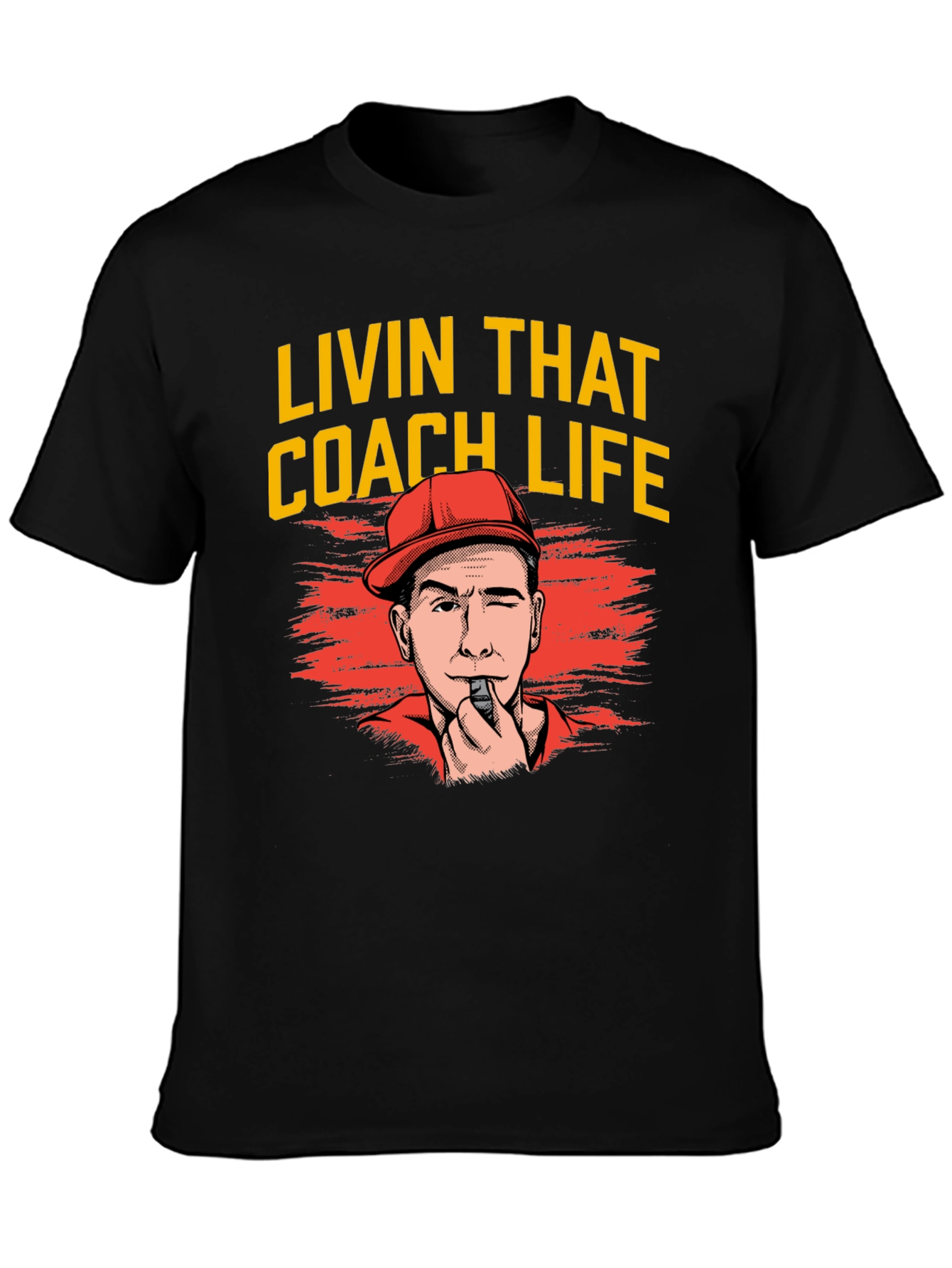 Black Livin That Coach Life T-Shirt view 3