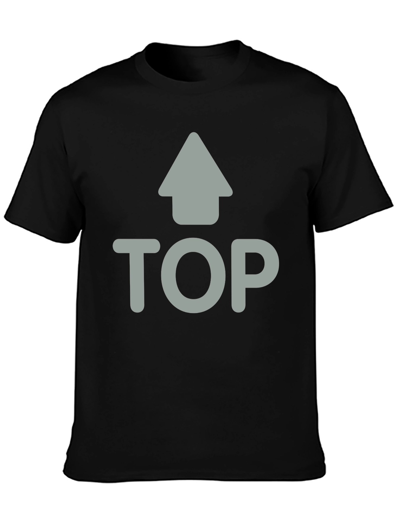 Black Black T-Shirt - Top Design view 3